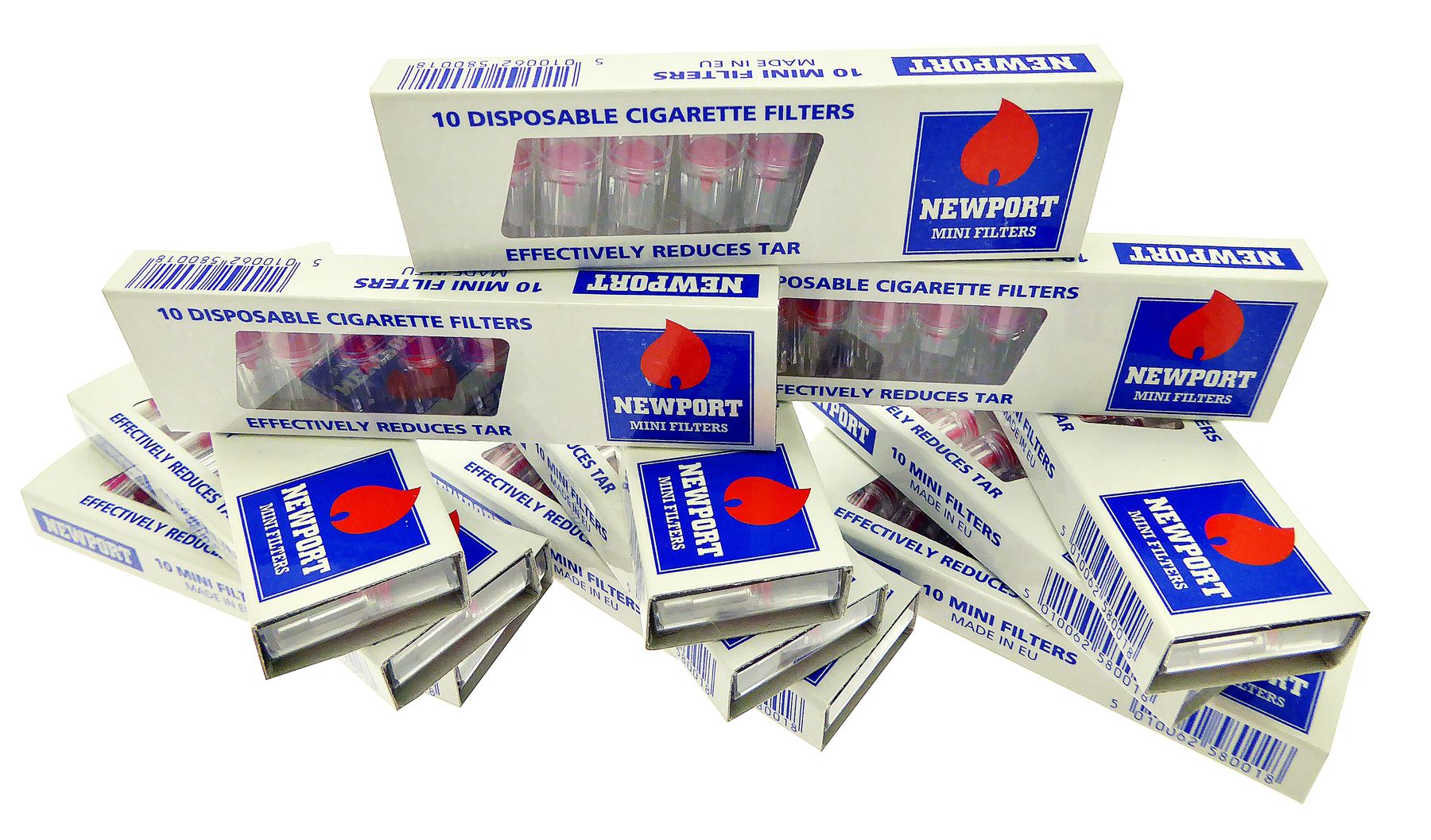 Newport Disposable Cigarette Mini Filters 10 Pack Tar Catcher 8mm Size