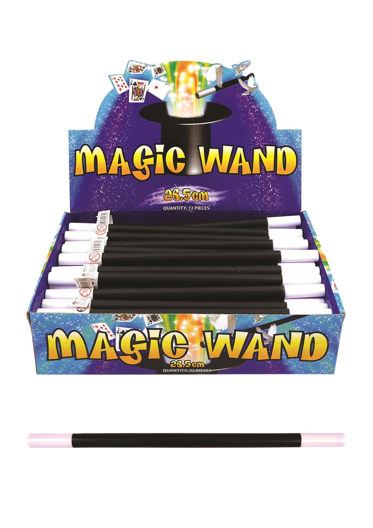 26.5CM BLACK MAGIC MAGICIANS WIZARD PARTY WANDS WAND KIDS TOYS FANCY