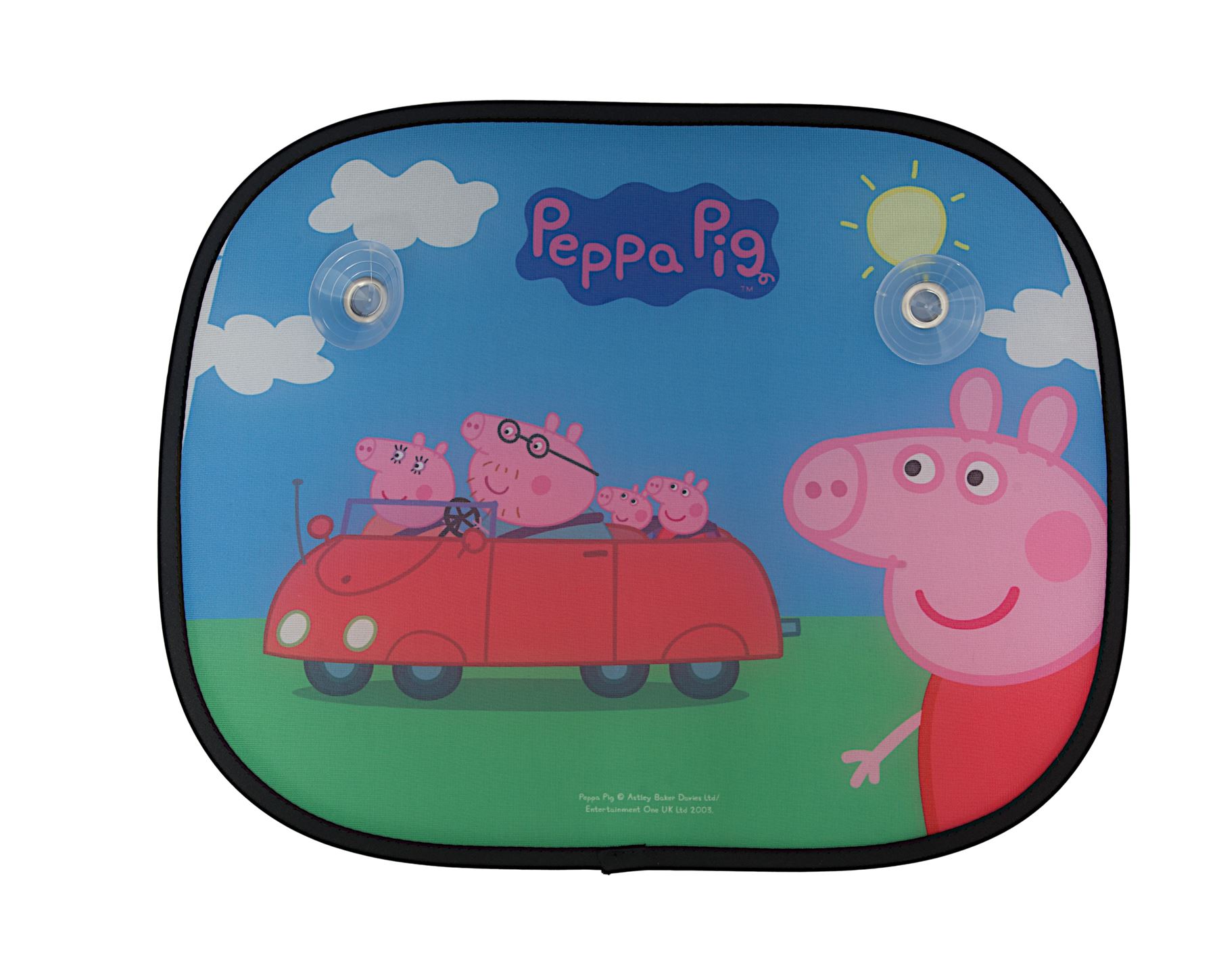 Official Peppa Pig Two Folding Window Sunshades Children Car Sun Visor