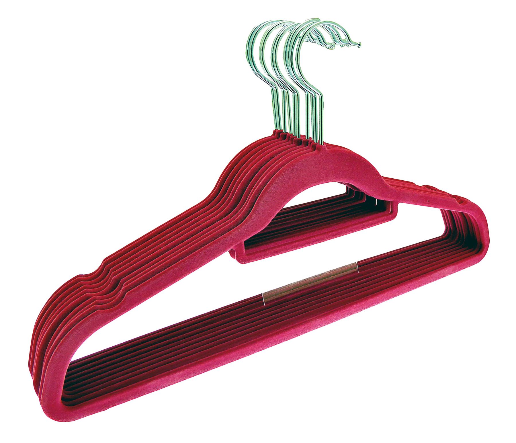 Non Slip Floked Velvet Hanger Coat Clothes Trousers Dress Hangers with