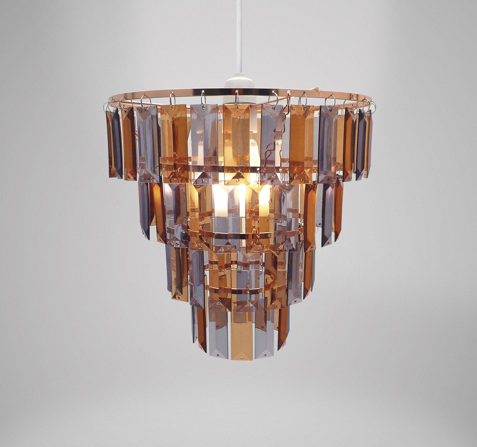 Easy fit universal gem crystal light decoration ceiling lamp ... Lampadario pendente