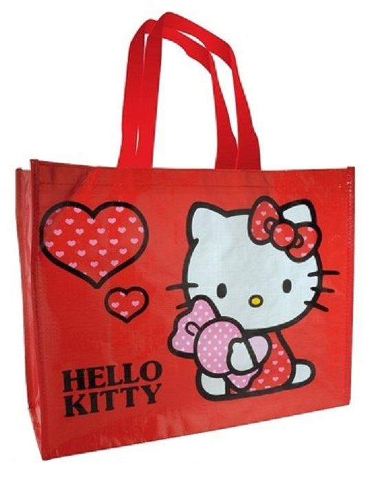 HELLO KITTY SHOPPING TOTE BAG GIFT BAG FOR LIFE SMALL & LARGE AVAILABLE
