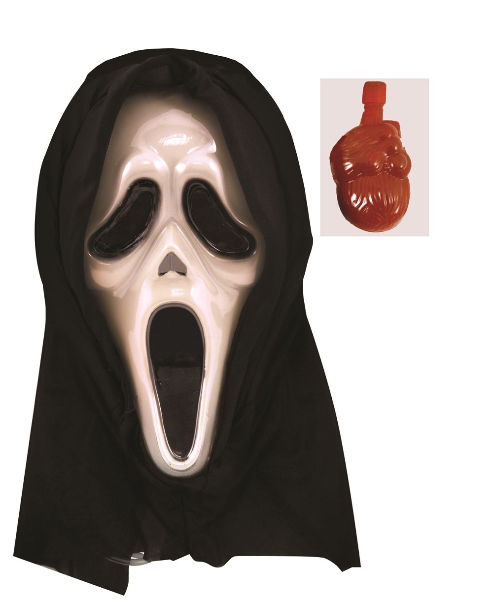 Adult Scary White GHOST Mask Halloween Fancy Dress Scream 8435118278508