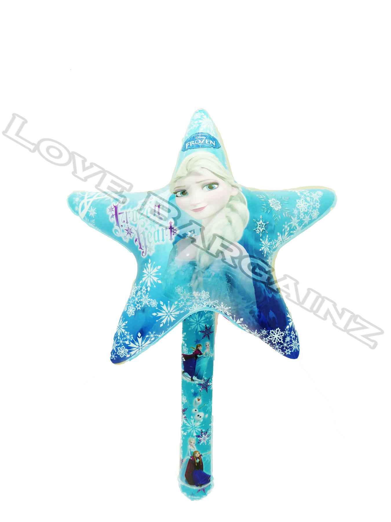 Frozen Inflatables Anna Star Light Up Wand Elsa Figure Tap Ball Magic ...