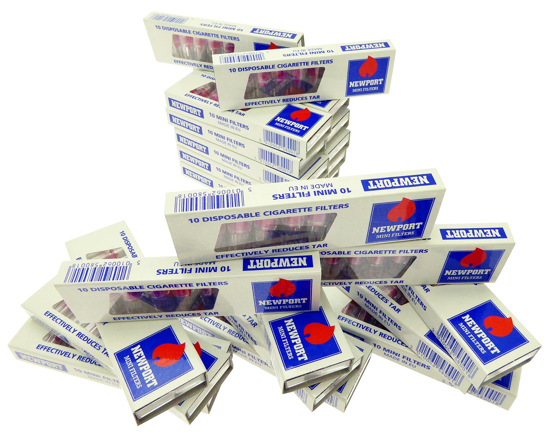 Newport Disposable Cigarette Mini Filters 10 Pack Tar Catcher 8mm Size