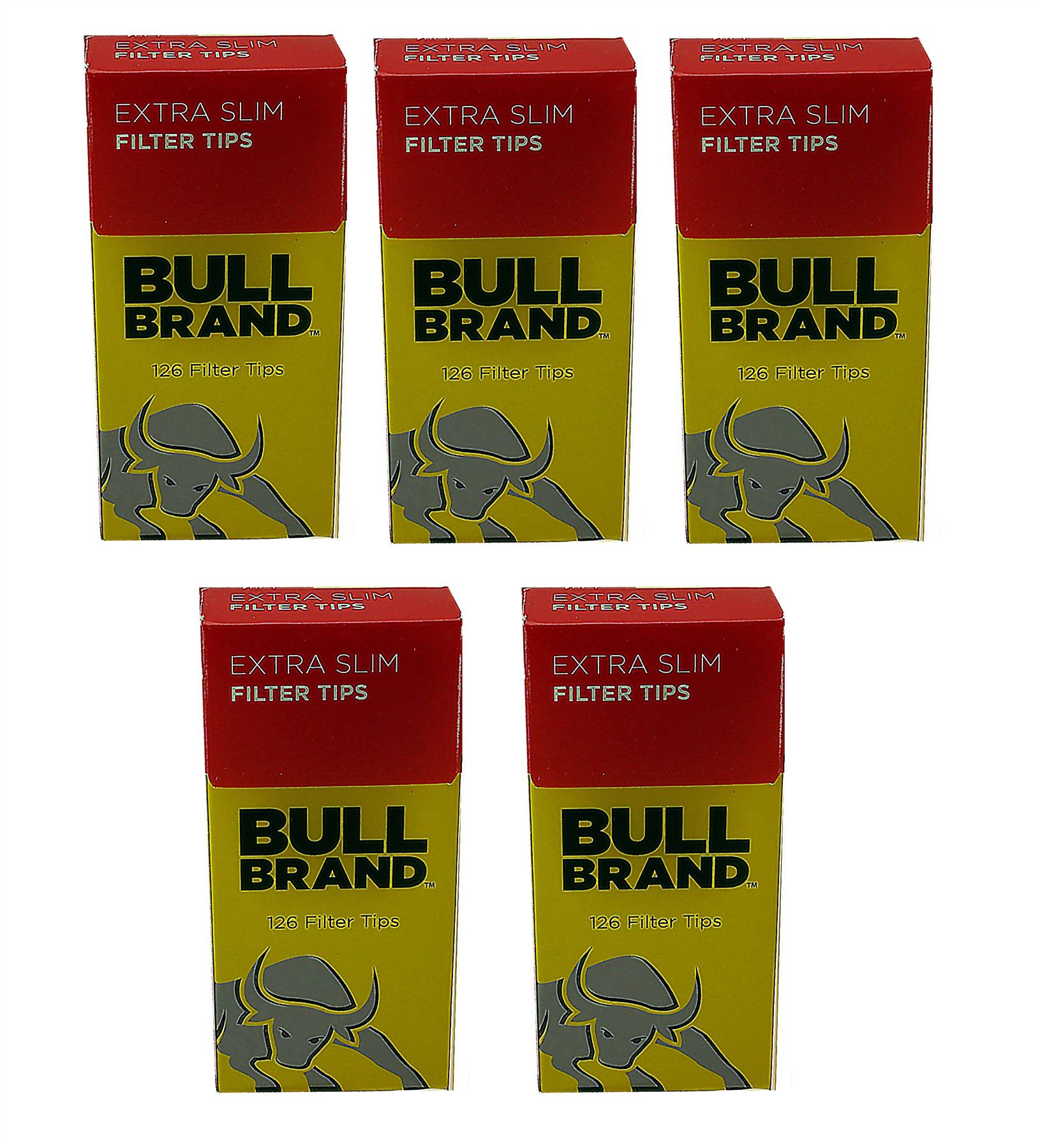 Bull Brand Extra Slim Filter Tips 126 Filters PopOut Pack eBay