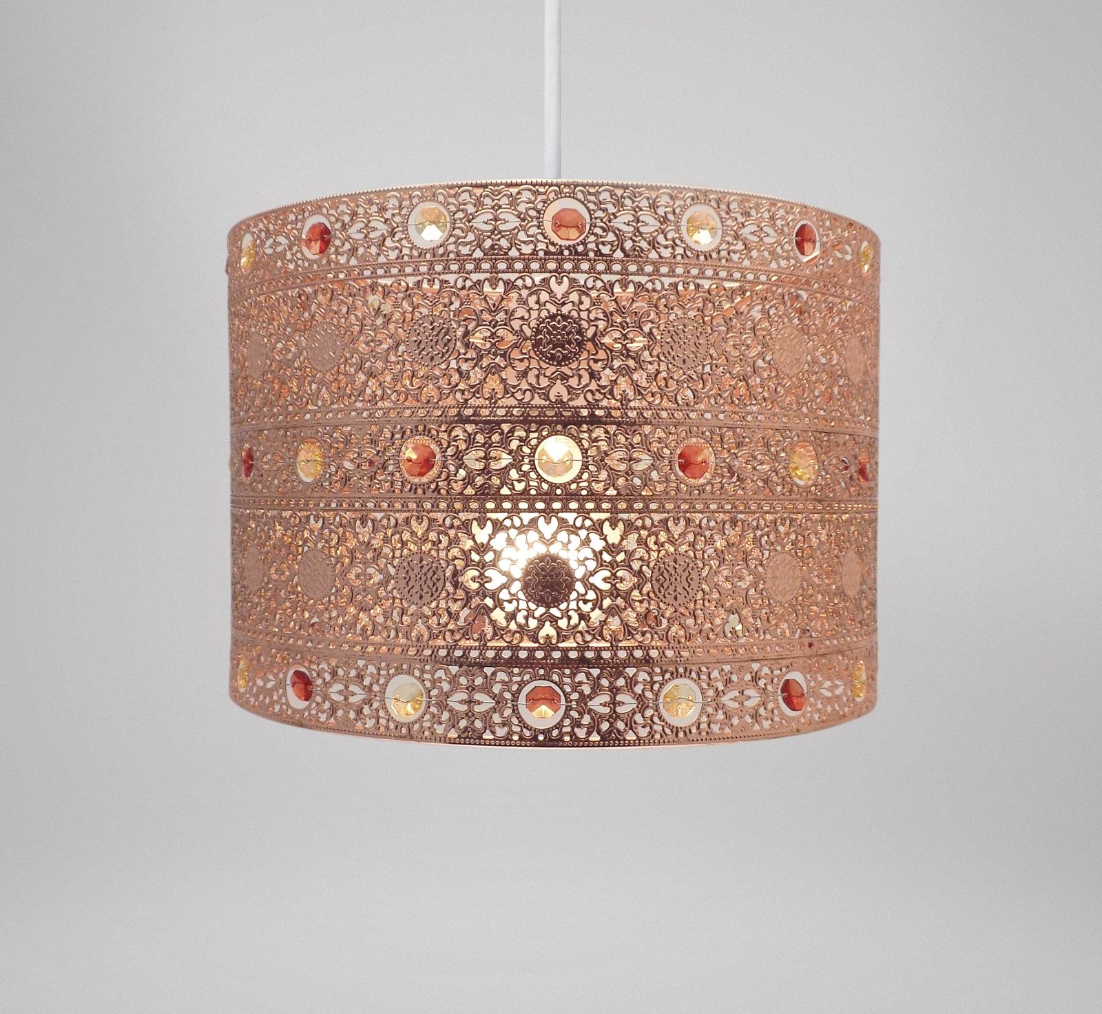 Moroccan Bronze Silver Copper Chandelier Pendant Ceiling Light Home