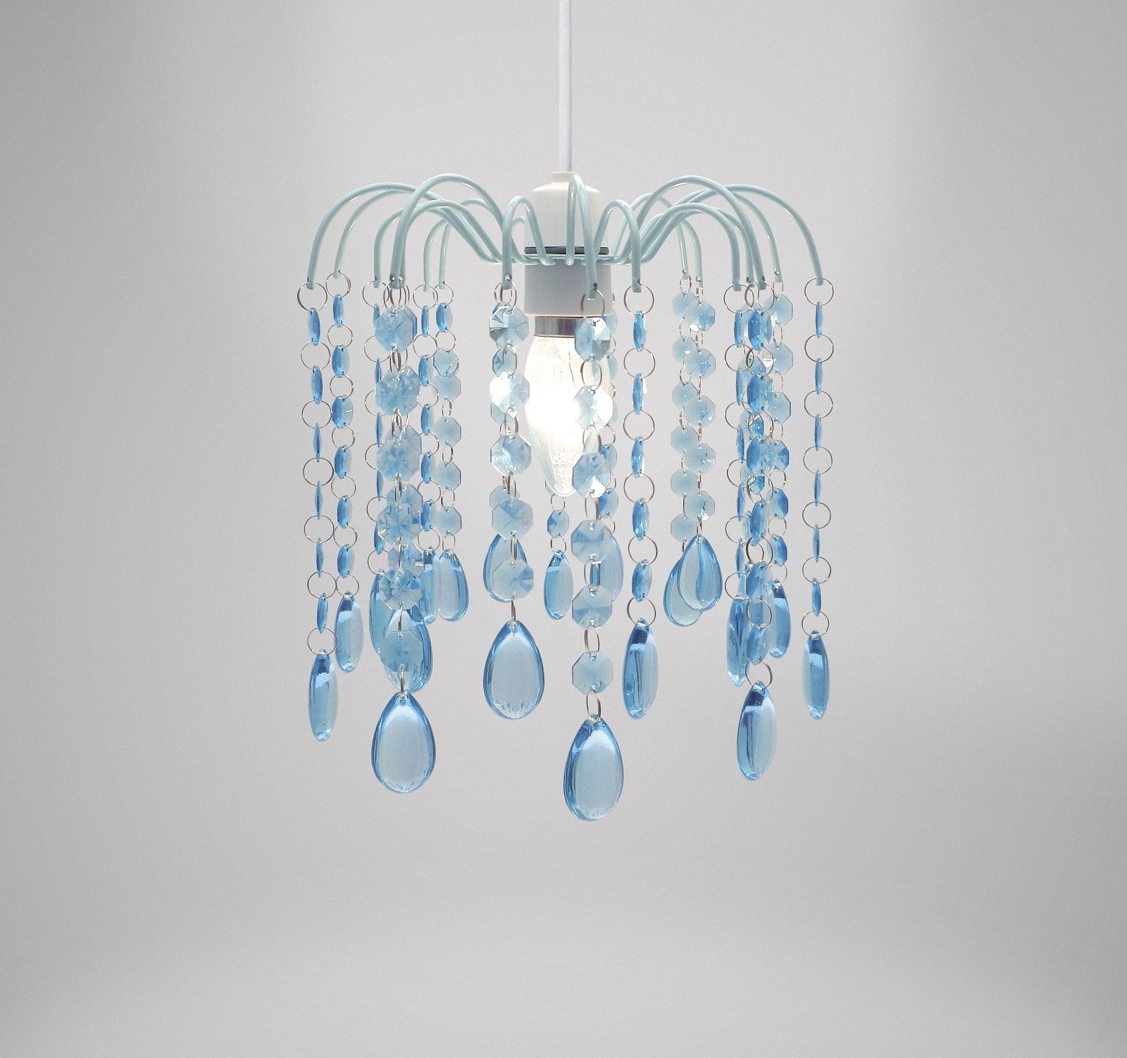 Easy fit universal gem crystal light decoration ceiling lamp ... Lampadario pendente