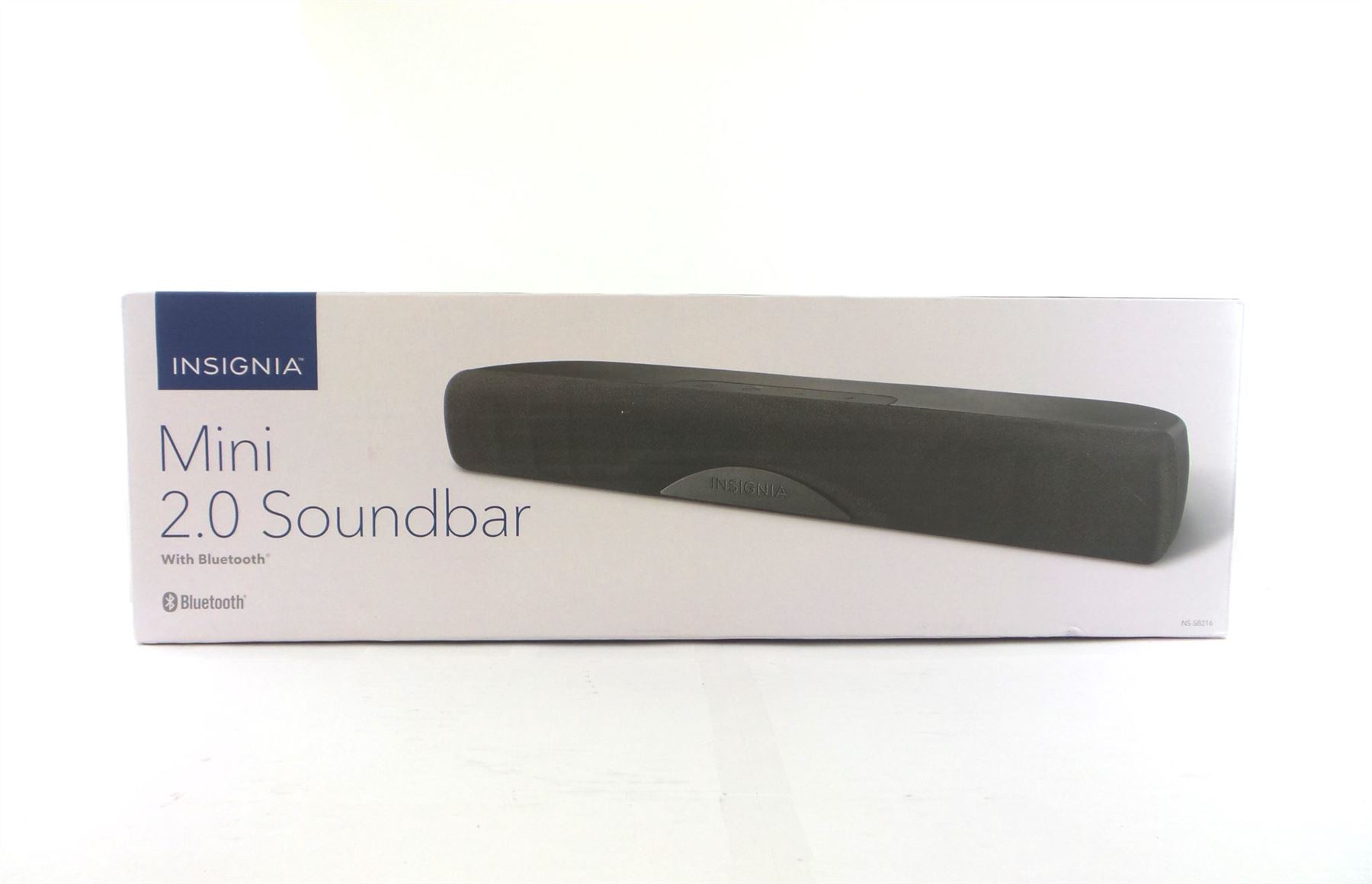 Insignia Mini Soundbar Bluetooth 2.0 Channel Dig. Amplifier Black NS