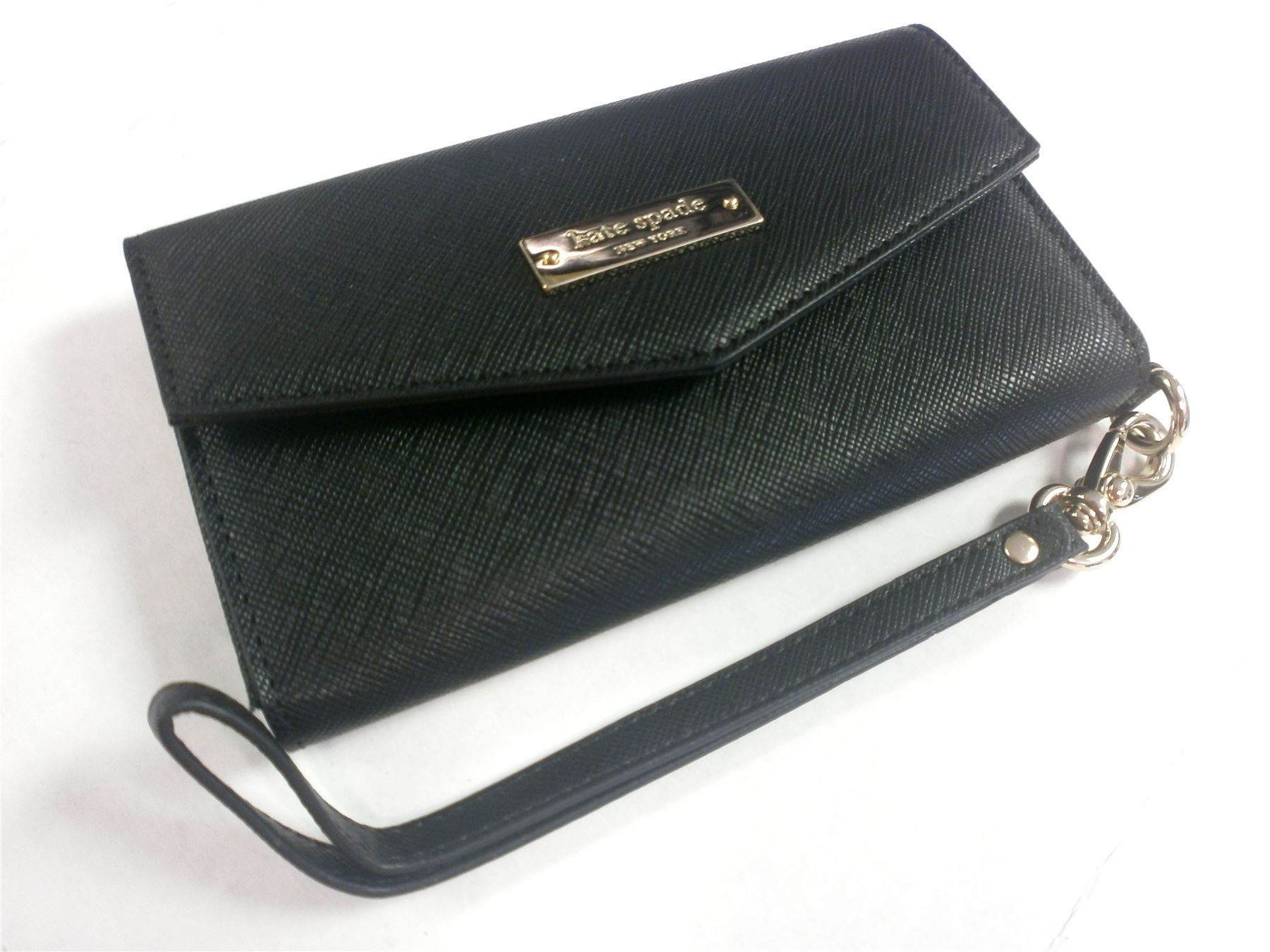 Kate Spade Saffiano Wristlet Wallet Case Up to 4.7" Black KSIPH025SBLKV