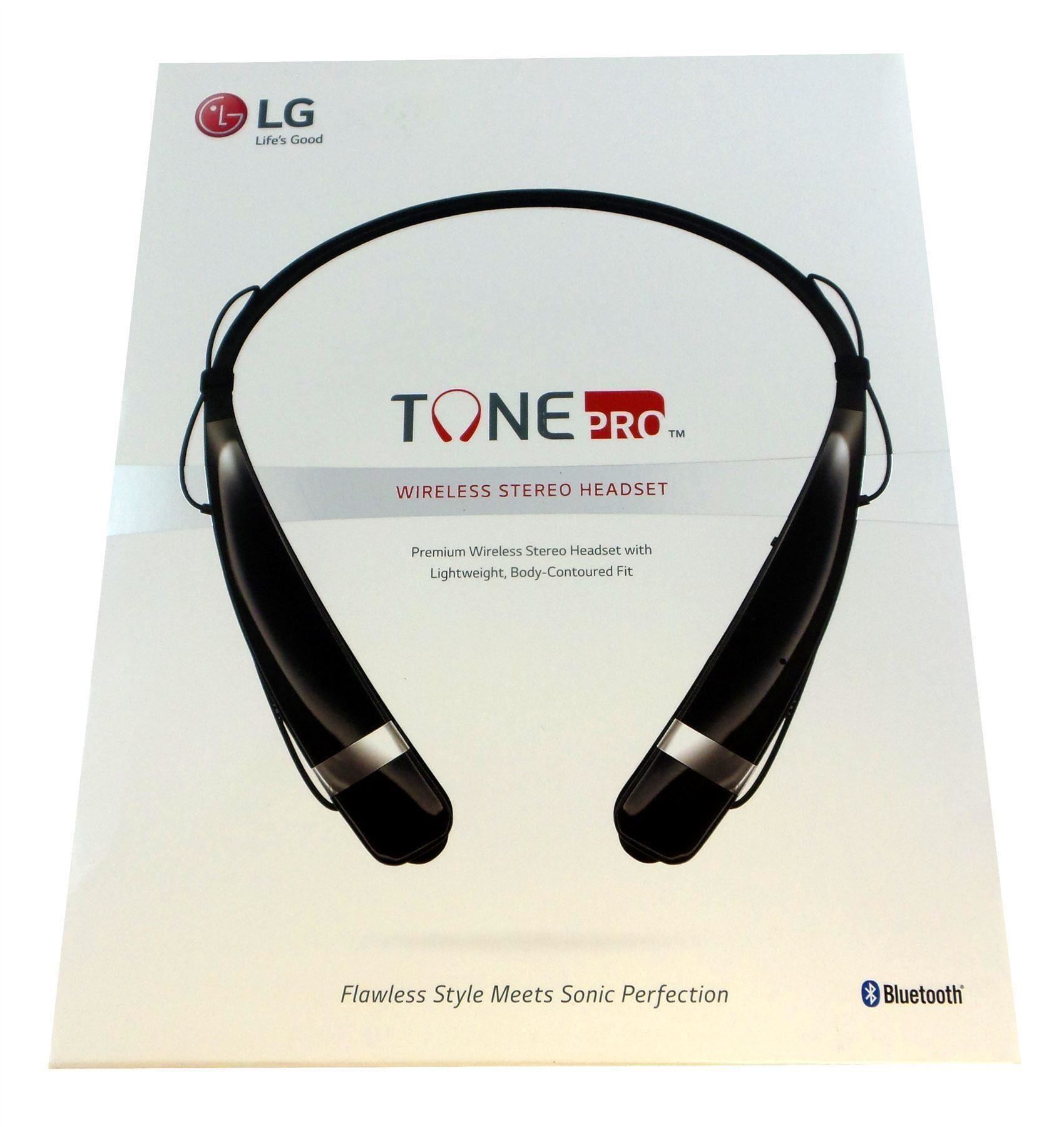 LG Tone Pro HBS760 Headphones Wireless Bluetooth Stereo Headset Black