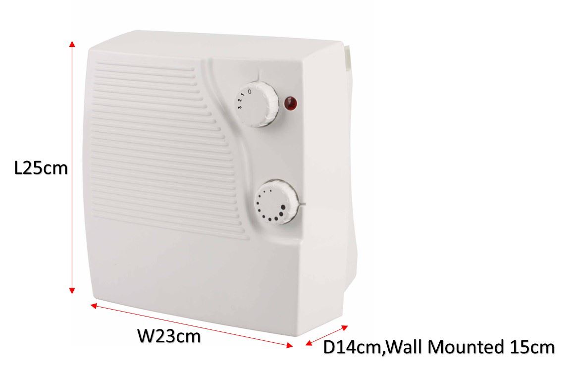 FUTURA 2KW WALL MOUNTED DOWNFLOW BATHROOM FAN HEATER eBay