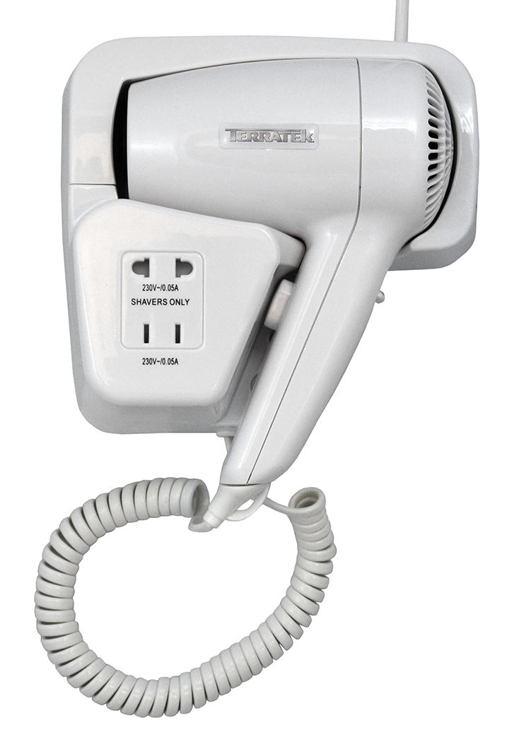 WALL MOUNTED HAIR DRYER 950W COMMERCIAL HOTEL LEISURE CENTRE GYM