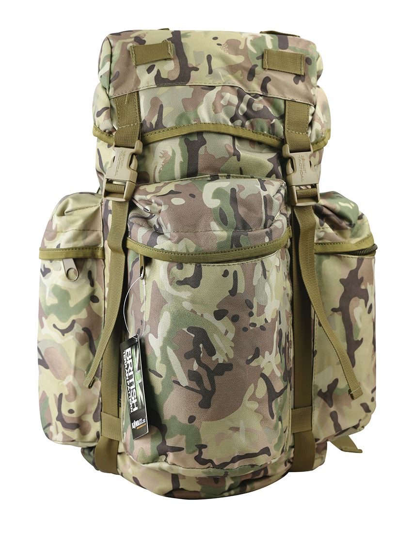 KOMBAT RUCKSACK MILITARY 30/60 LITRE BERGEN ARMY TRAVEL CADET BACKPACK