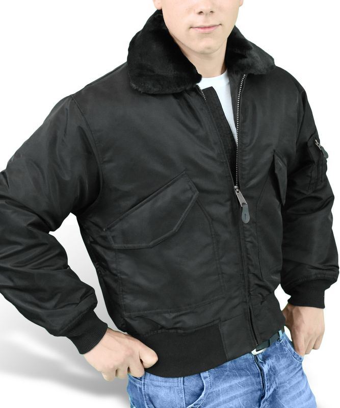 SURPLUS CWU MA2 FUR COLLAR FLIGHT JACKET US PILOT MENS BOMBER SECURITY WEAR