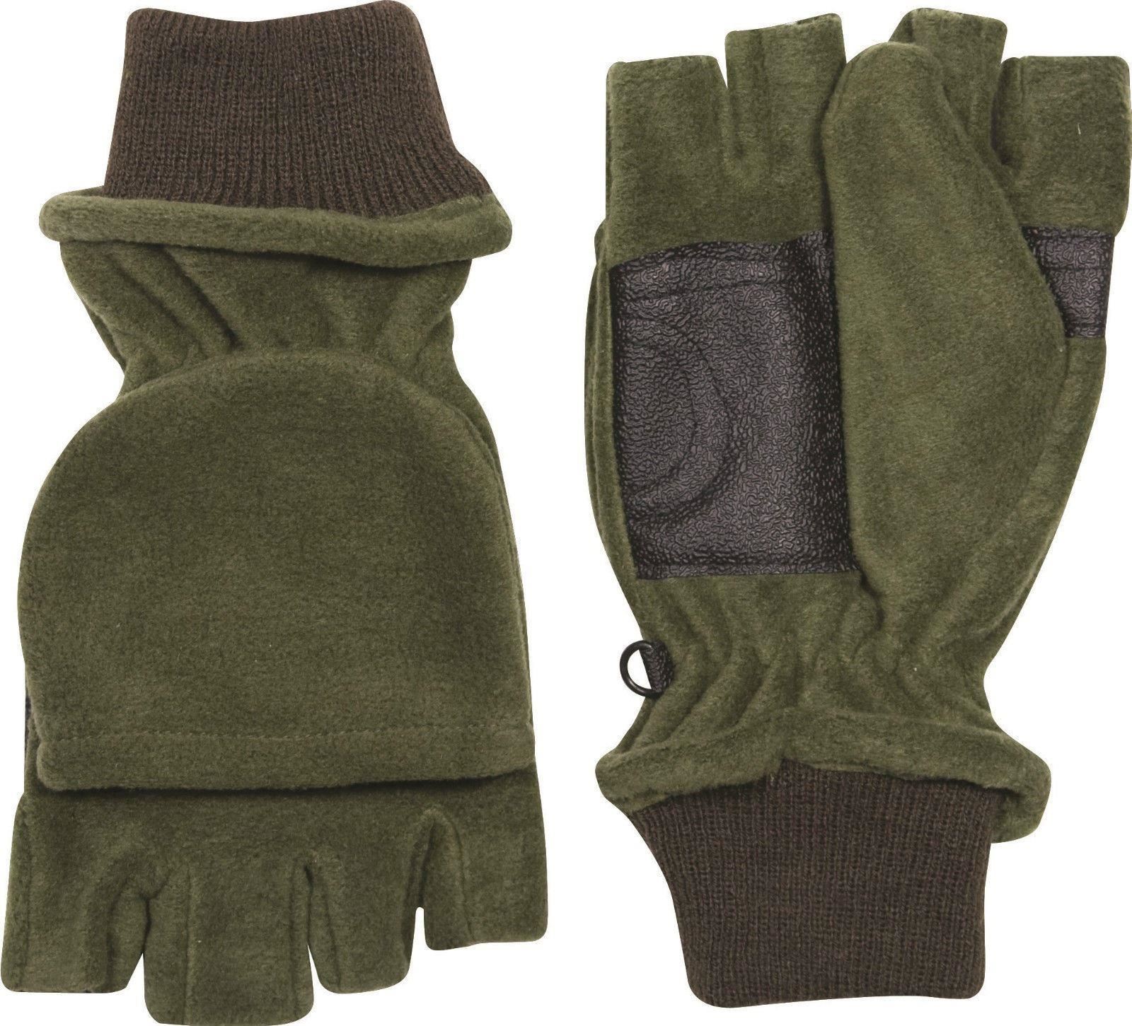 JACK PYKE FLEECE SHOOTERS MITTS GLOVES FINGERLESS SHOOTING SPORT WARM