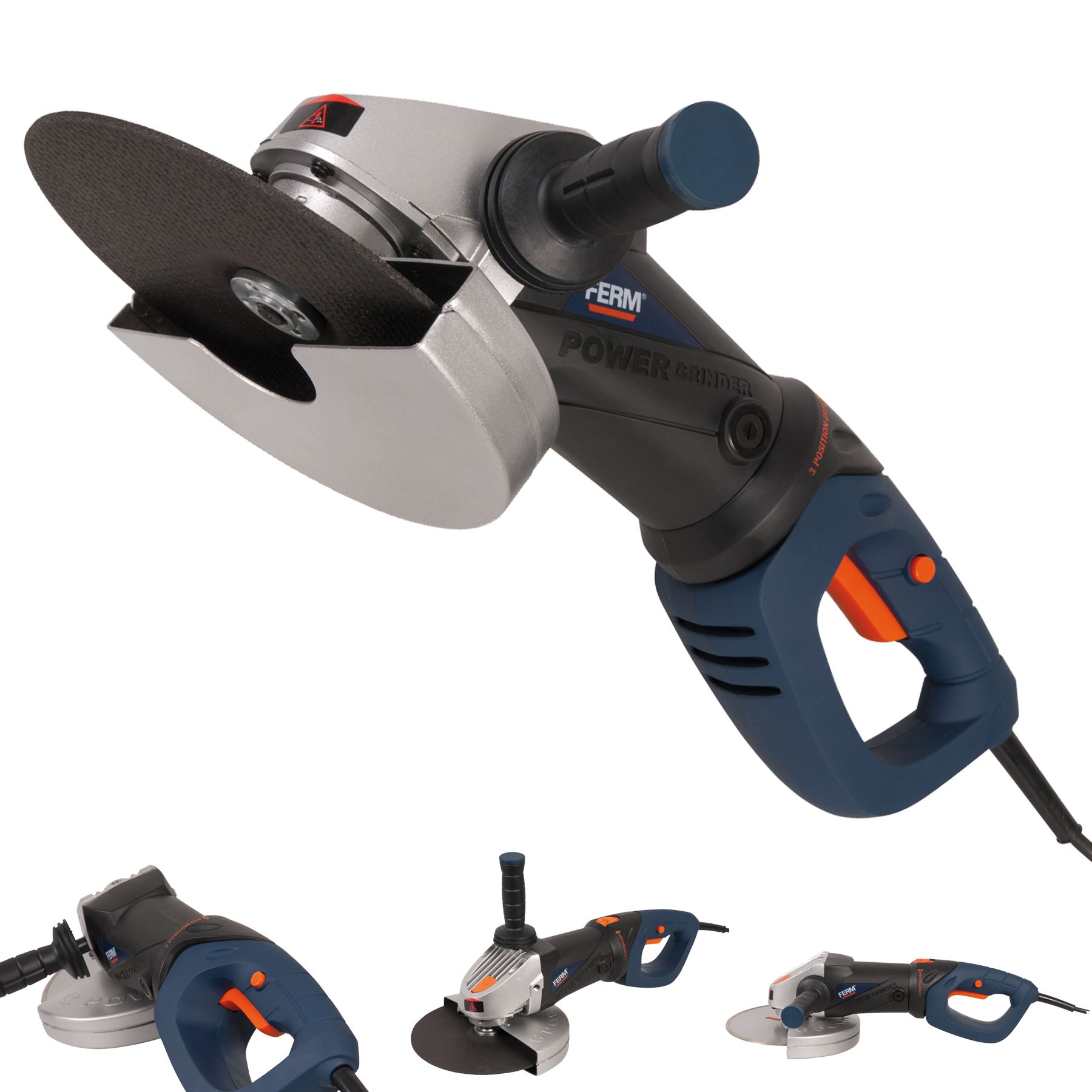 Ferm Angle Grinder 230mm Metalwork Masonry Polishing Sharpening Cutting