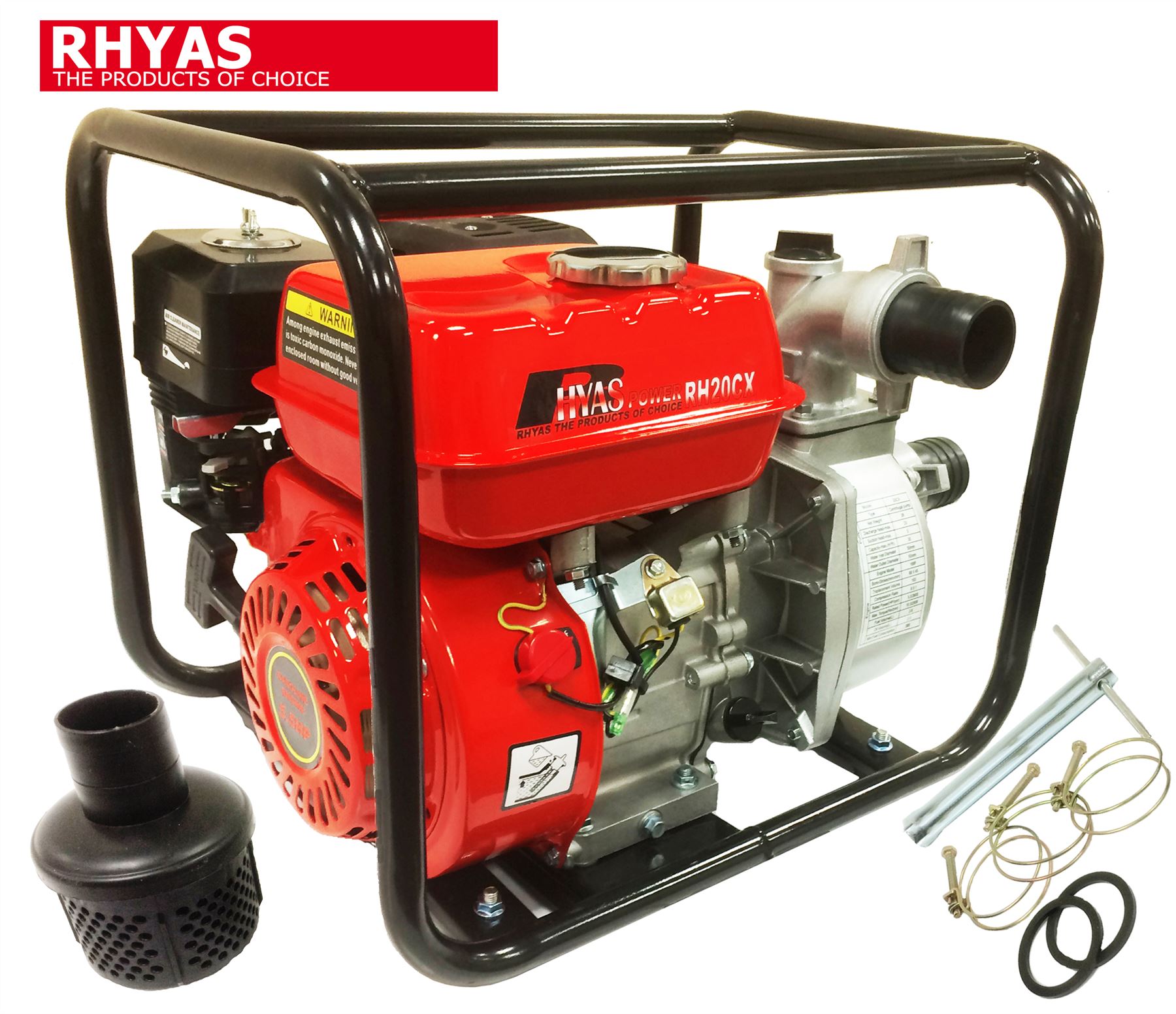 2" Petrol Water Pump + Fittings Lay Flat Suction Hoses Delivery