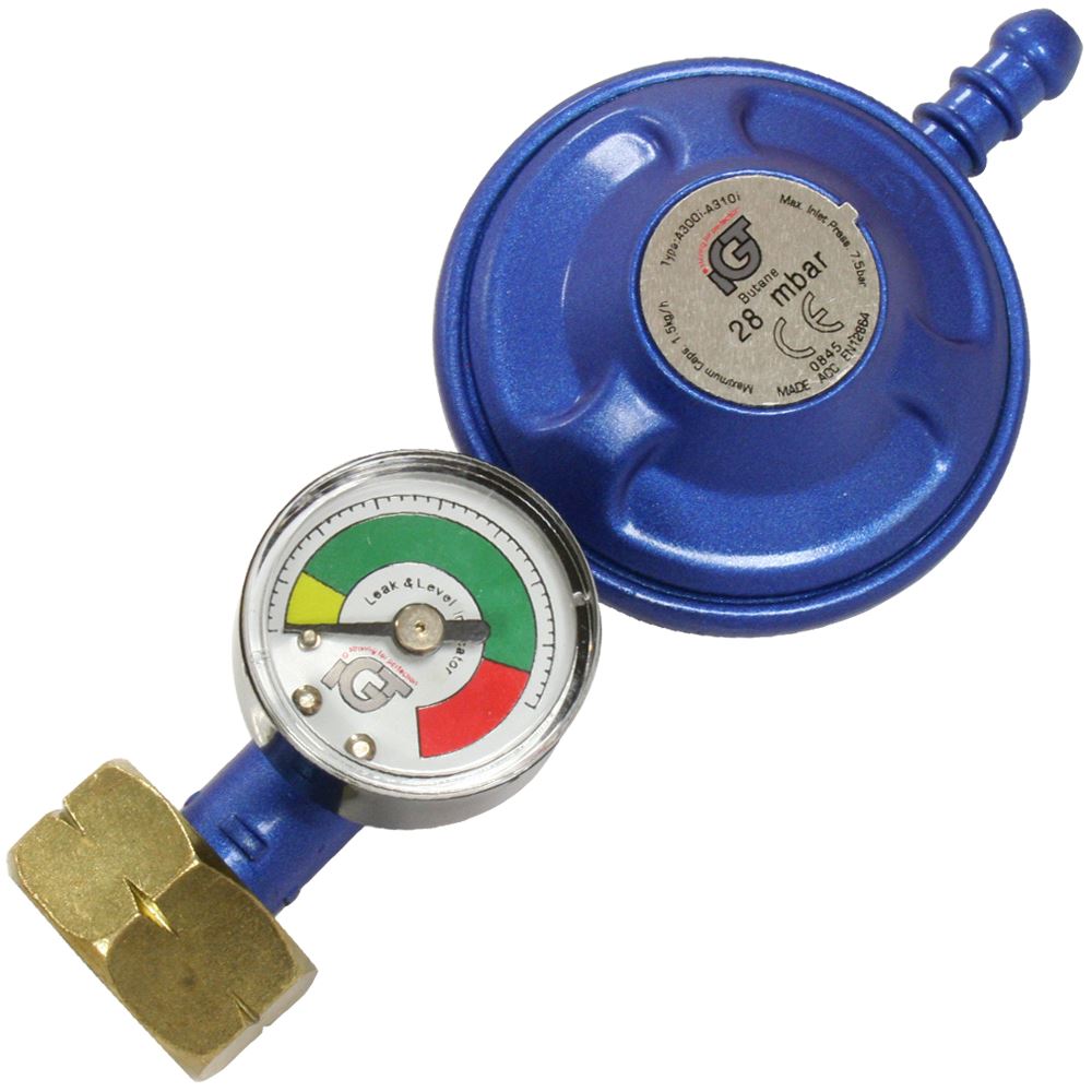 Propane Butane Gas LPG Regulator Gauge Dial Level Caravan Camping