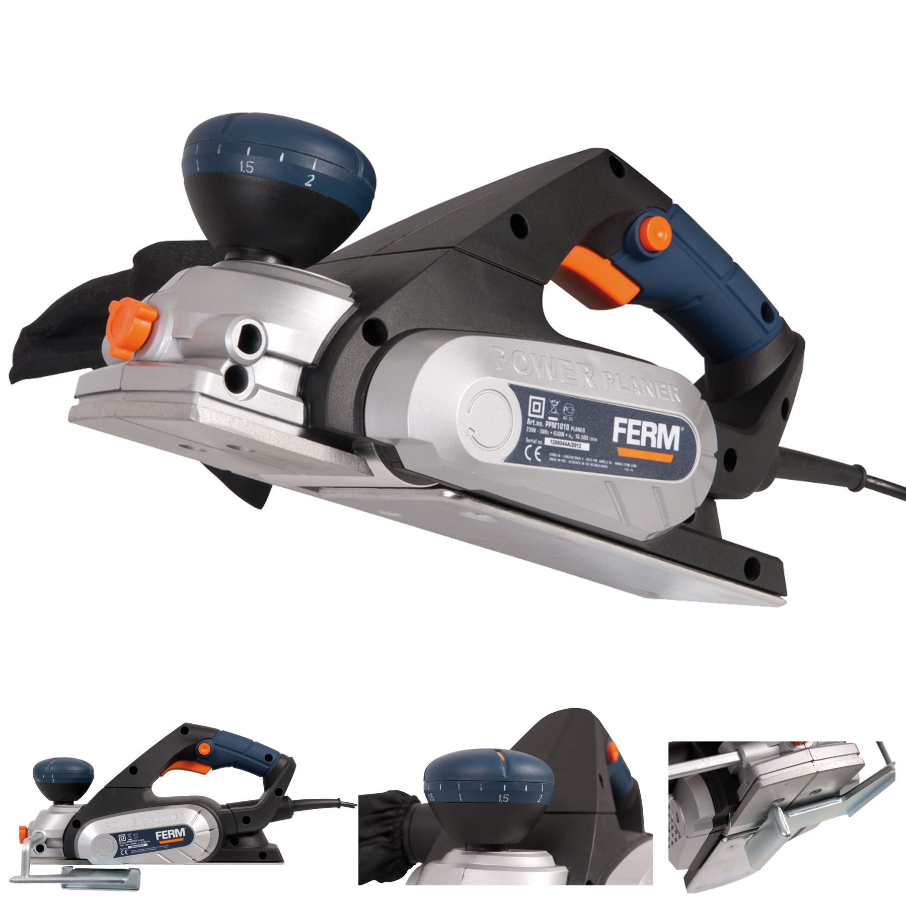 Ferm Power Electric Planer 650w Power Tool 230v eBay