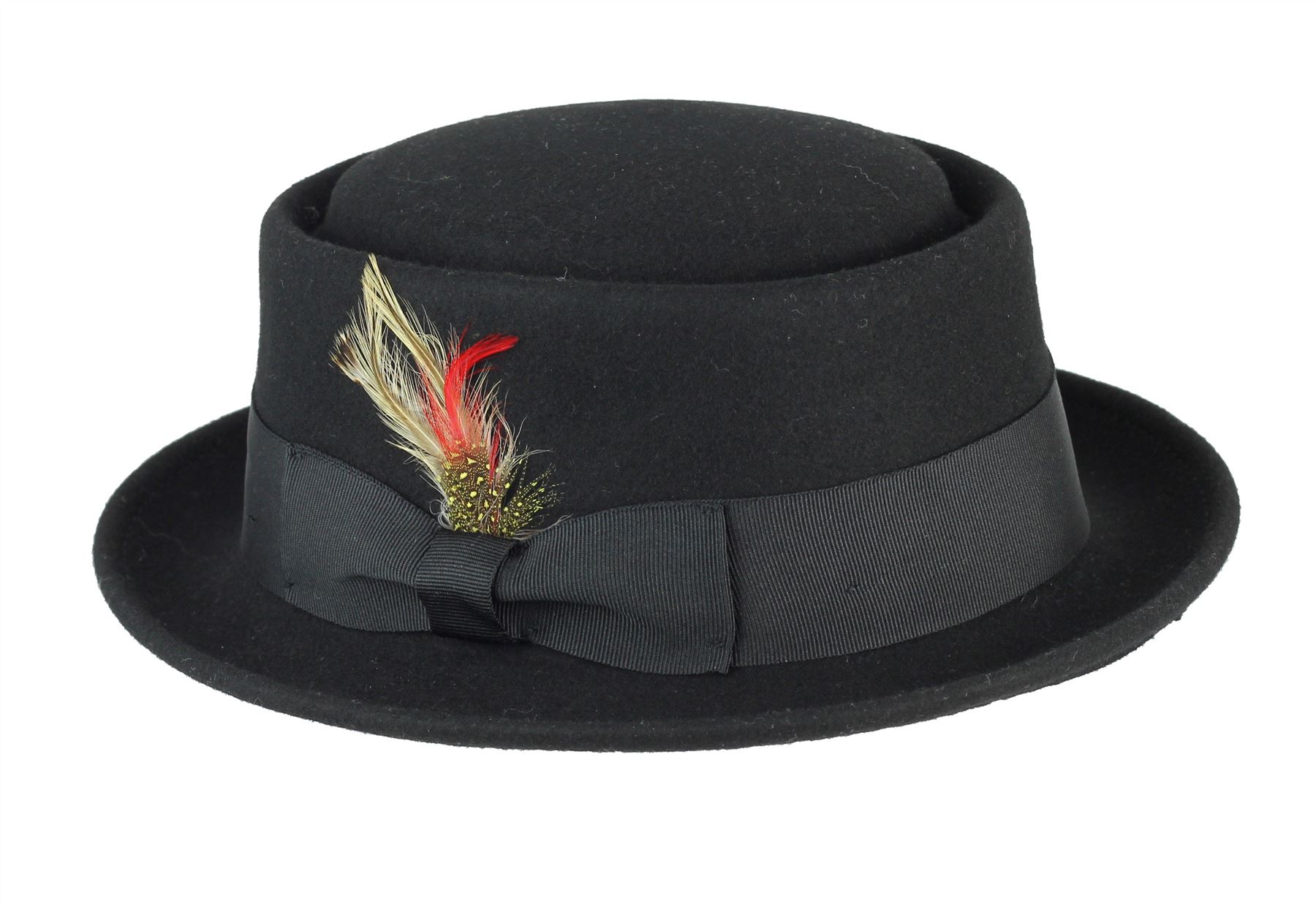 Mens Women Vintage Crushable 100 Wool Pork Pie Breaking Bad Heisenberg