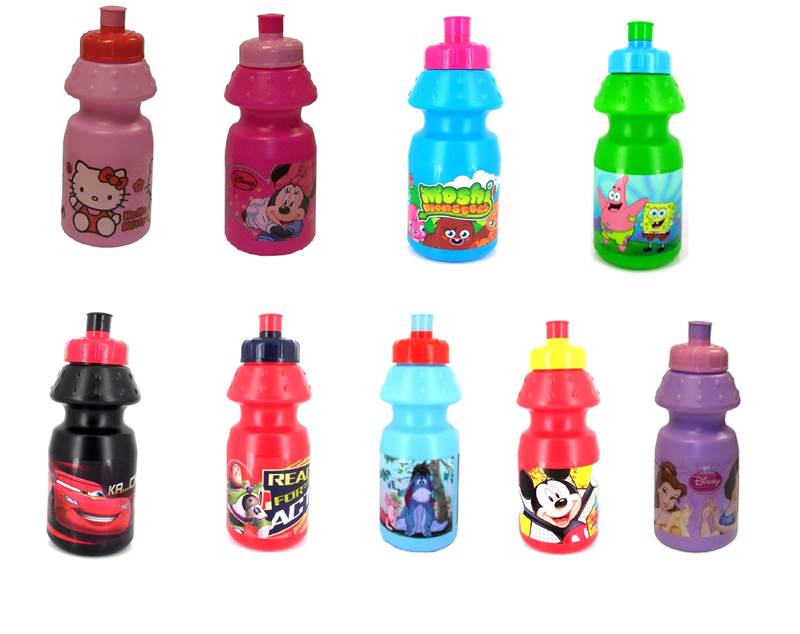 kids character water bottles