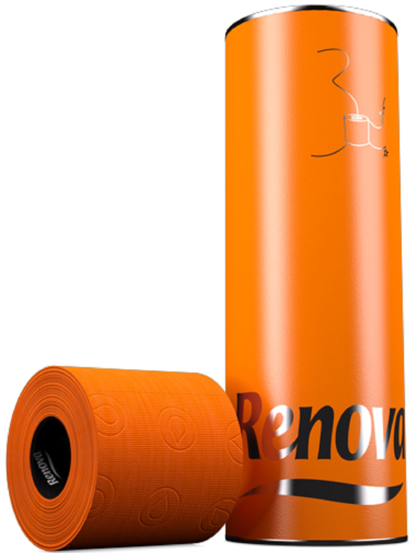 Renova 3 Ply Soft Colour Bathroom Toilet Paper Tissue Rolls In Tube 3
