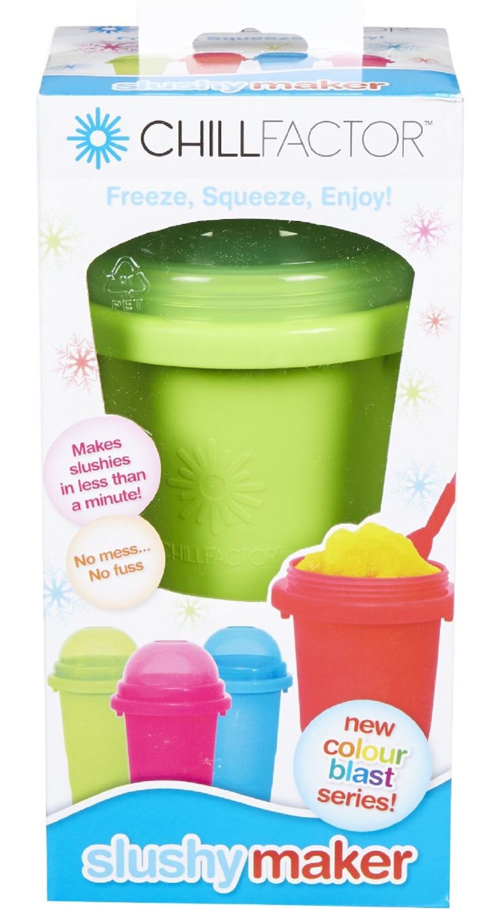 Chill Factor Childrens Squeeze Cup Slushy Frozen Ice Drink Maker eBay