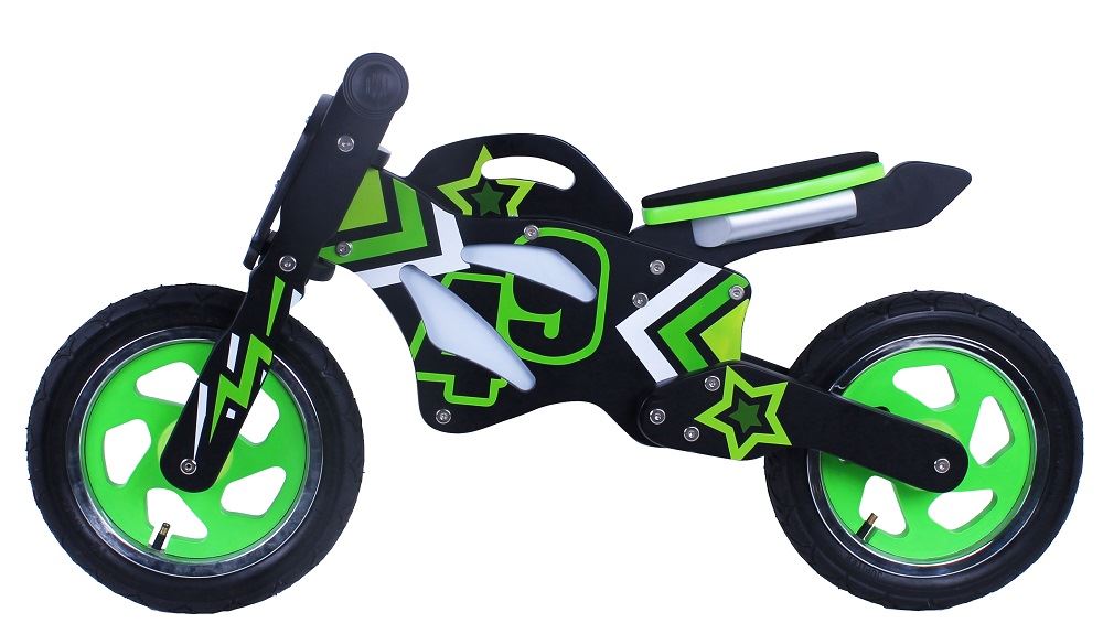 wooden training bike