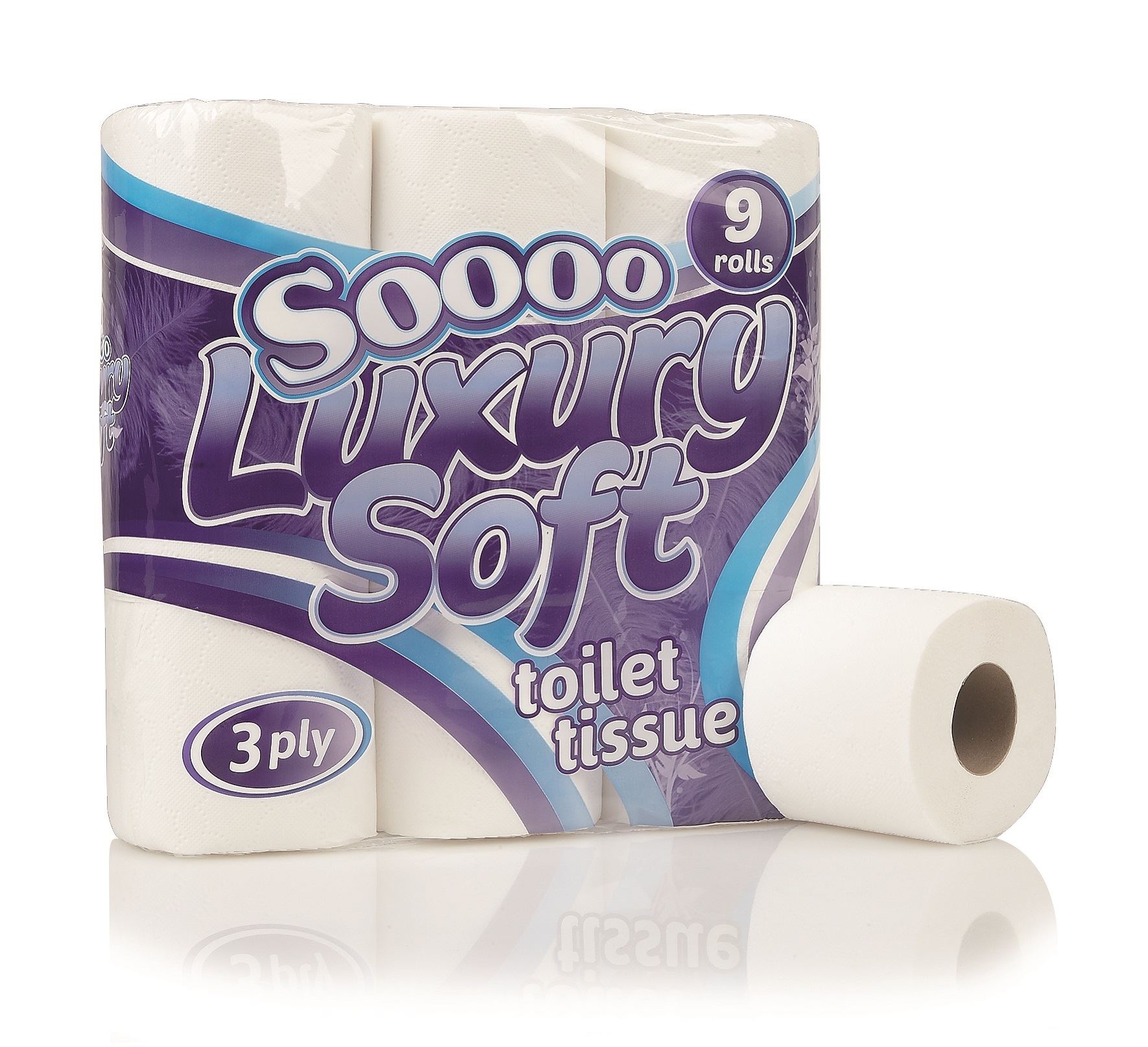 45 Rolls of So Soft Luxury 3 Ply Pure Pulp Toilet Tissue Paper eBay