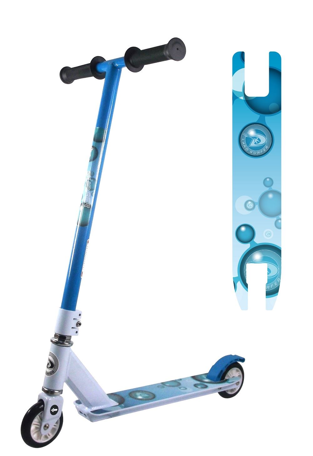 SURFER FIXED BAR STUNT SCOOTER CHILDRENS SPORT TRICK STREET OUTDOOR