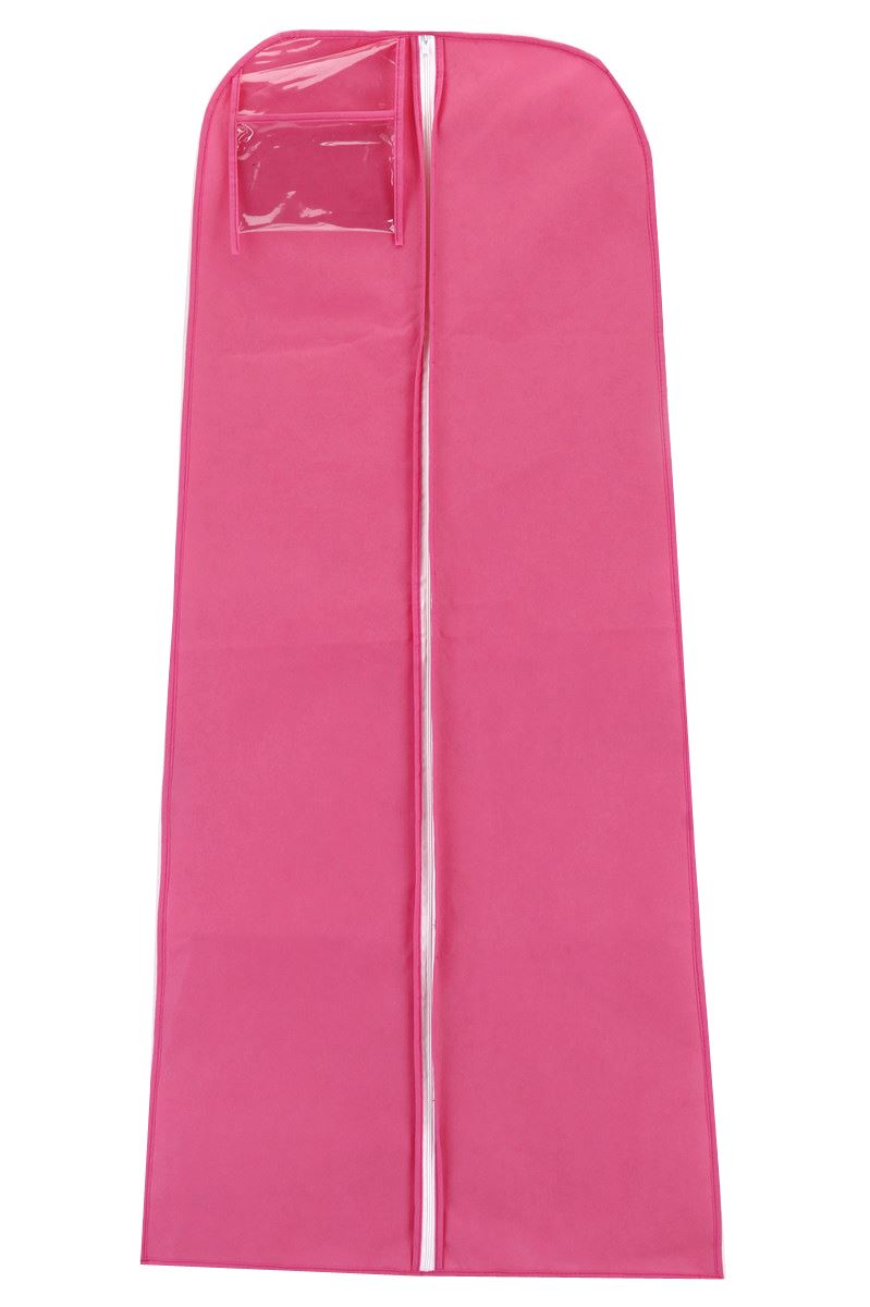 HANGING WEDDING BRIDAL PROM DRESS GARMENT GOWN COVER SUIT PROTECTOR ZIP