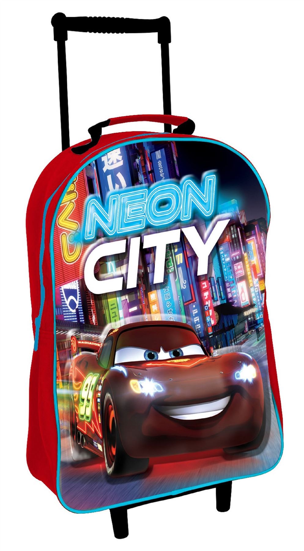 Disney Character 3d Effect Kids School Wheeled Trolley Luggage Suitcase