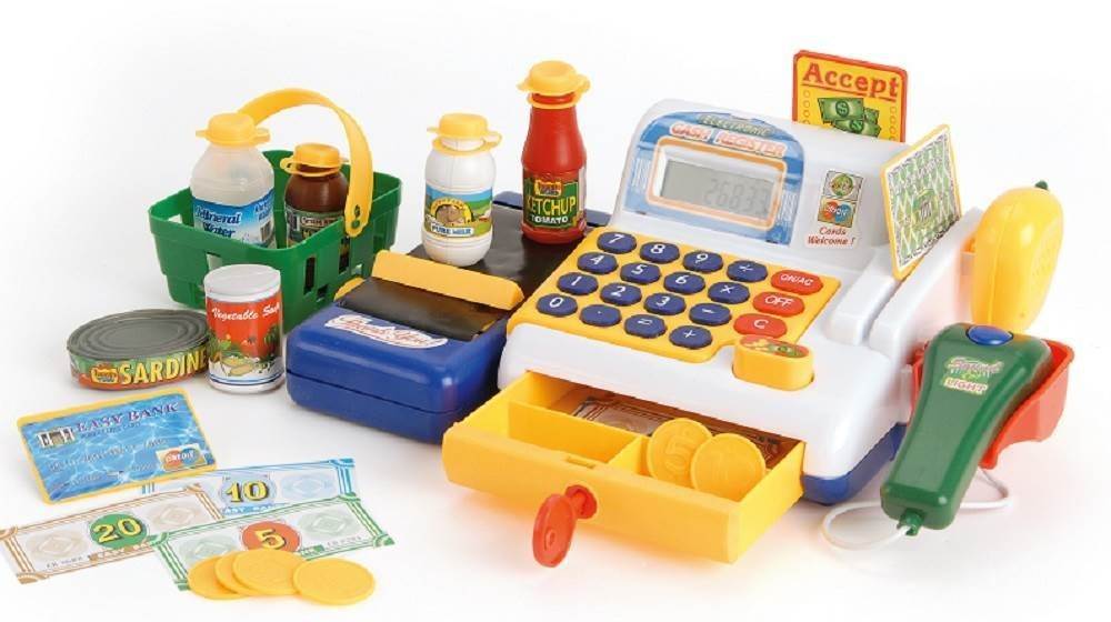 TOYRIFIC CHILDRENS KIDS SUPERMARKET GROCERY SHOP CASH TILL REGISTER CHECKOUT TOY