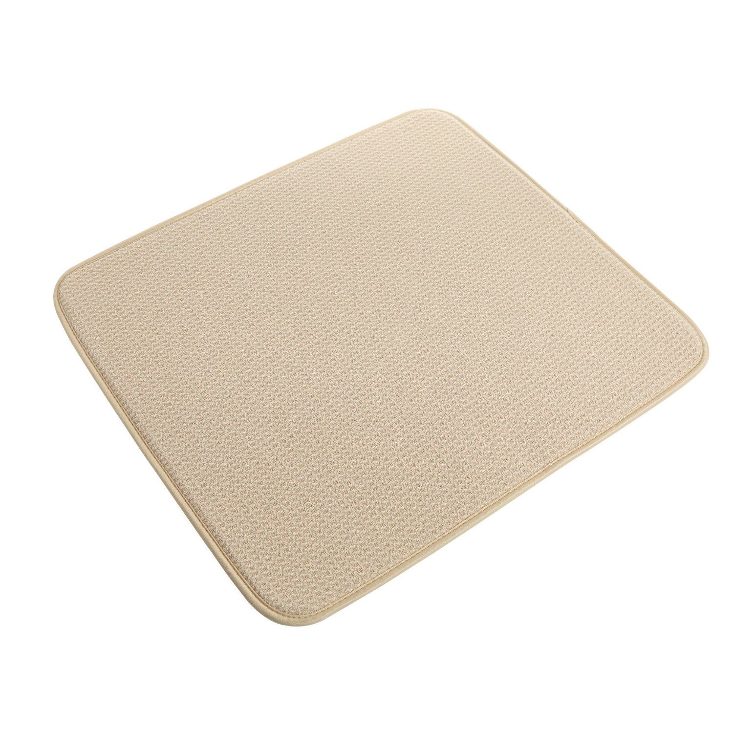 JML Kitchen Dish Drying Foam Mat with Mesh Ultra Absorbent (Cream) eBay