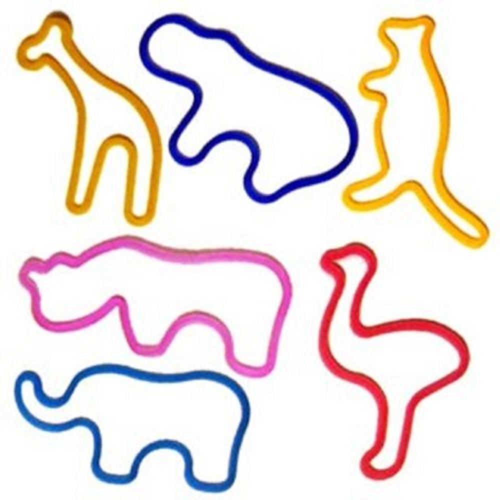 NEW Funky Silly Bandz Fancy Rubber Bands Shaped wrist bands 100