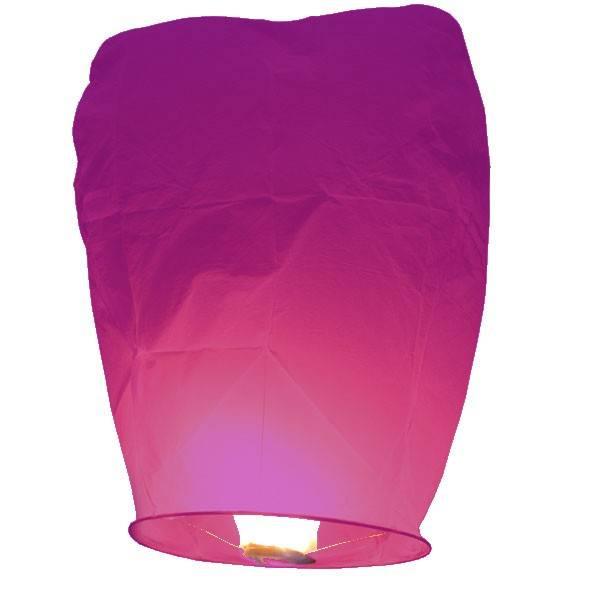 PINK ECO FRIENDLY COLOURED CHINESE SKY LANTERNS, COLOUR, 2,5,10,20,50 PACKS