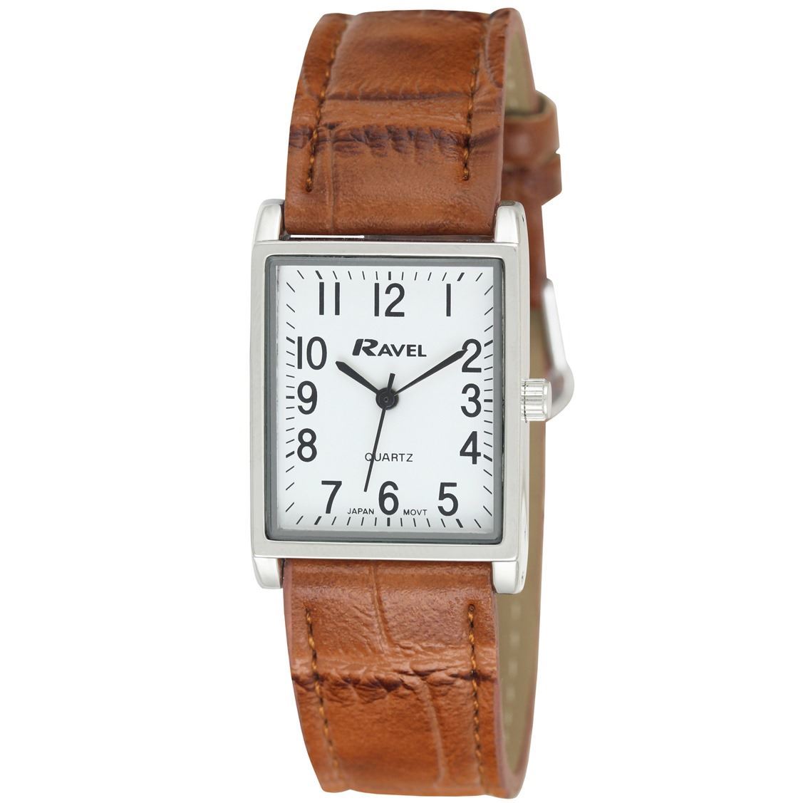Ravel Ladies Fashion Rectangle Shape Dial Leather Strap Watch R0120 eBay