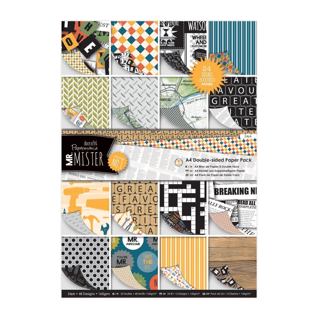 SALE! Designer Collection Patterned Paper + Cardstock Scrapbook Packs