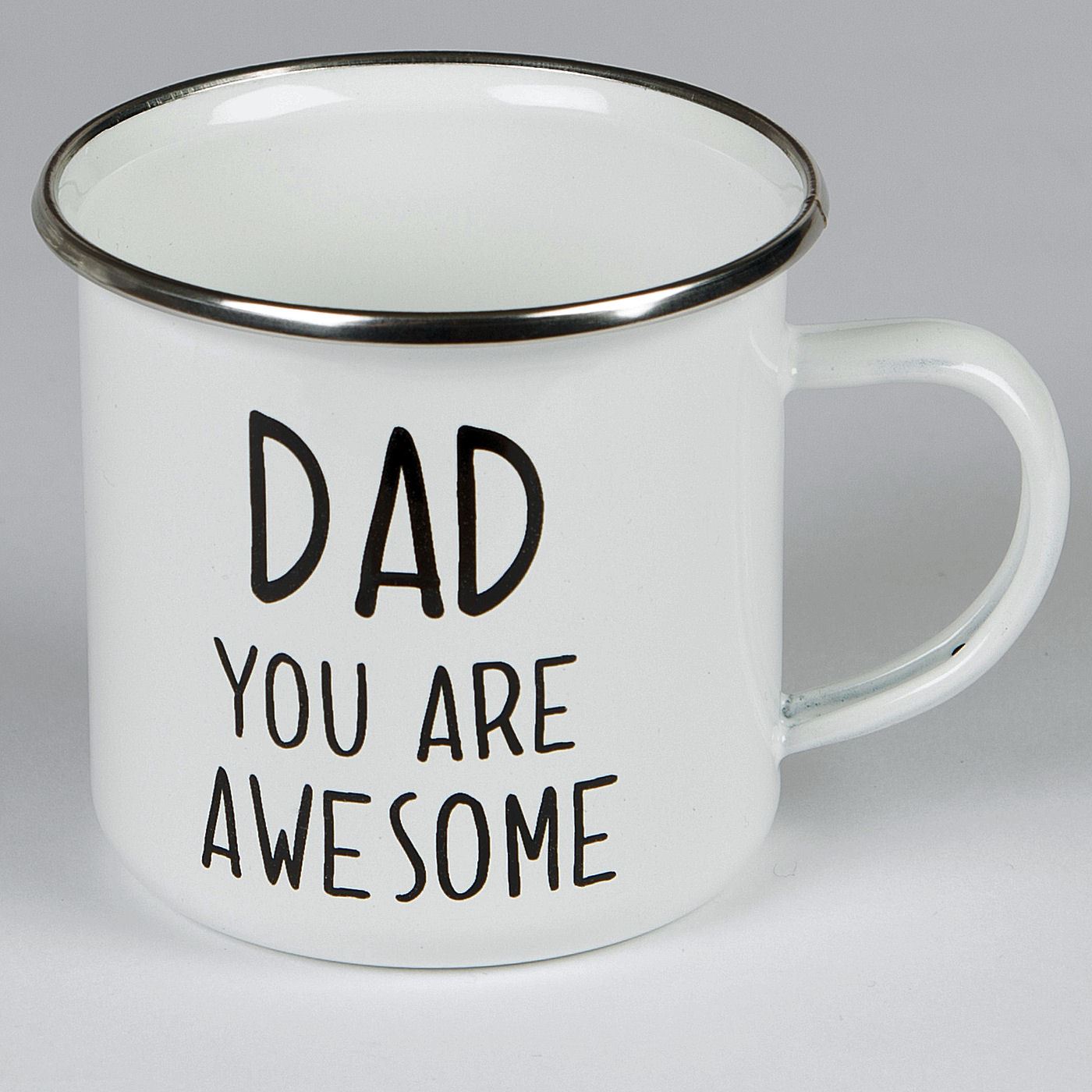 Lots of MUGS Enamel Tin Metal Cups OUTDOOR GARDENING CAMPING MUM DAD FRIEND GIFT - Picture 10 of 25
