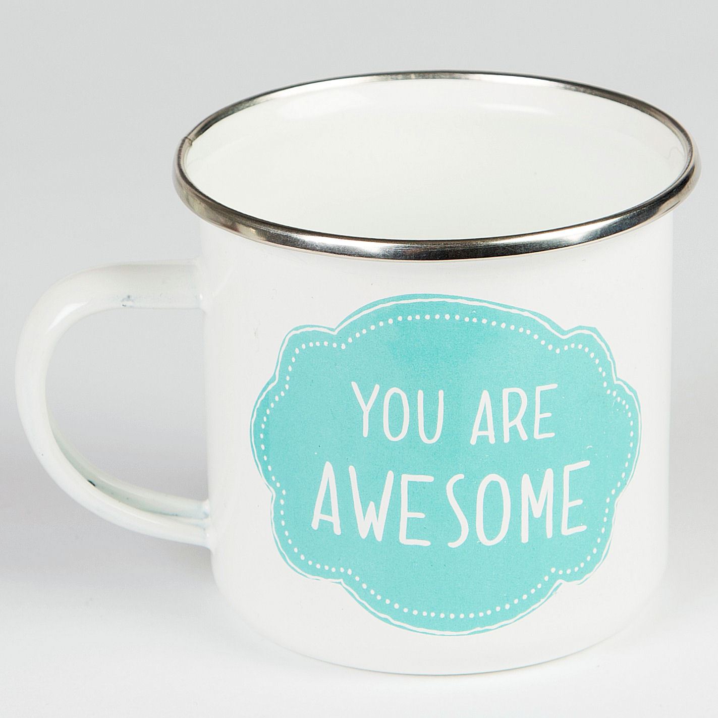 Lots of MUGS Enamel Tin Metal Cups OUTDOOR GARDENING CAMPING MUM DAD FRIEND GIFT - Picture 24 of 25