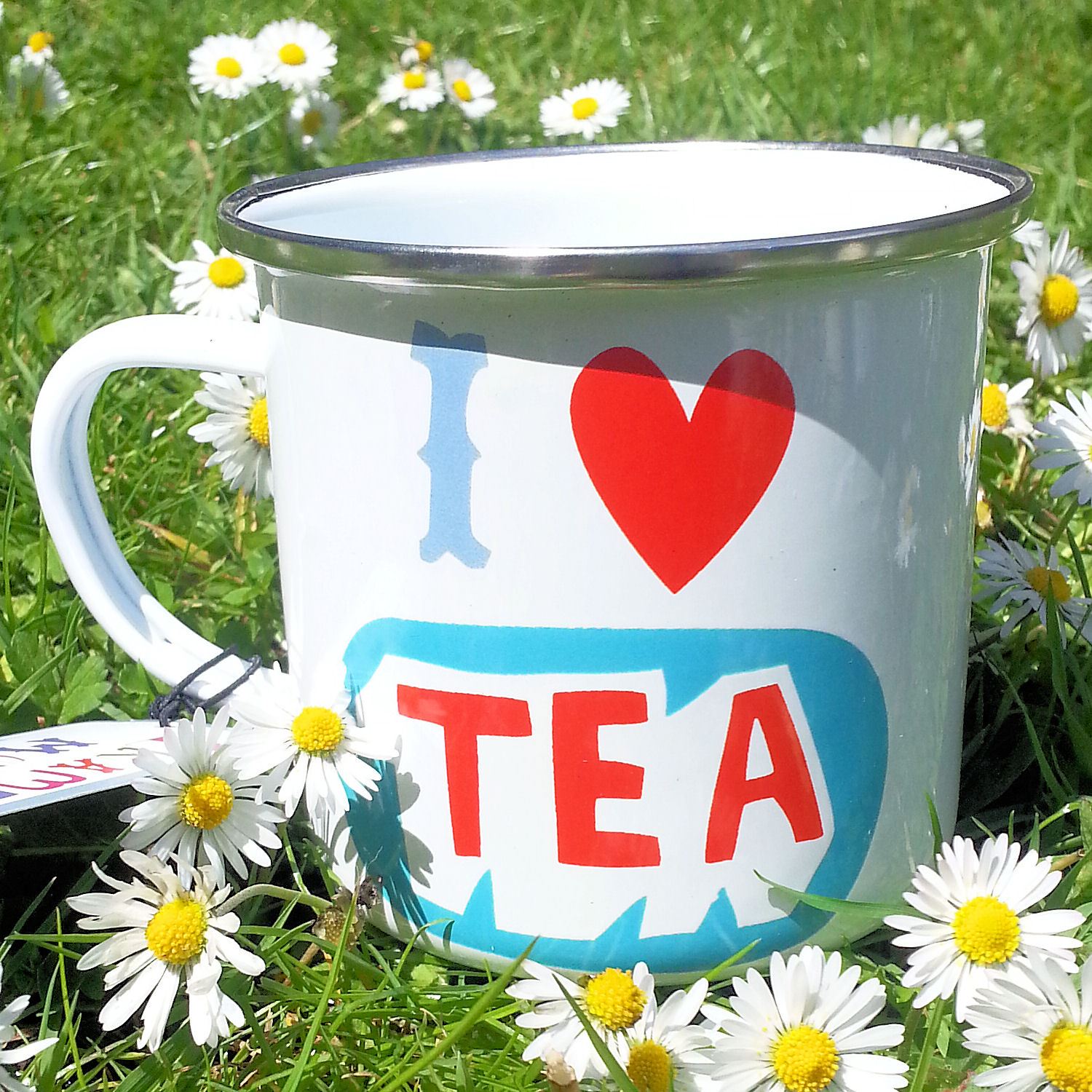 Lots of MUGS Enamel Tin Metal Cups OUTDOOR GARDENING CAMPING MUM DAD FRIEND GIFT - Picture 14 of 25