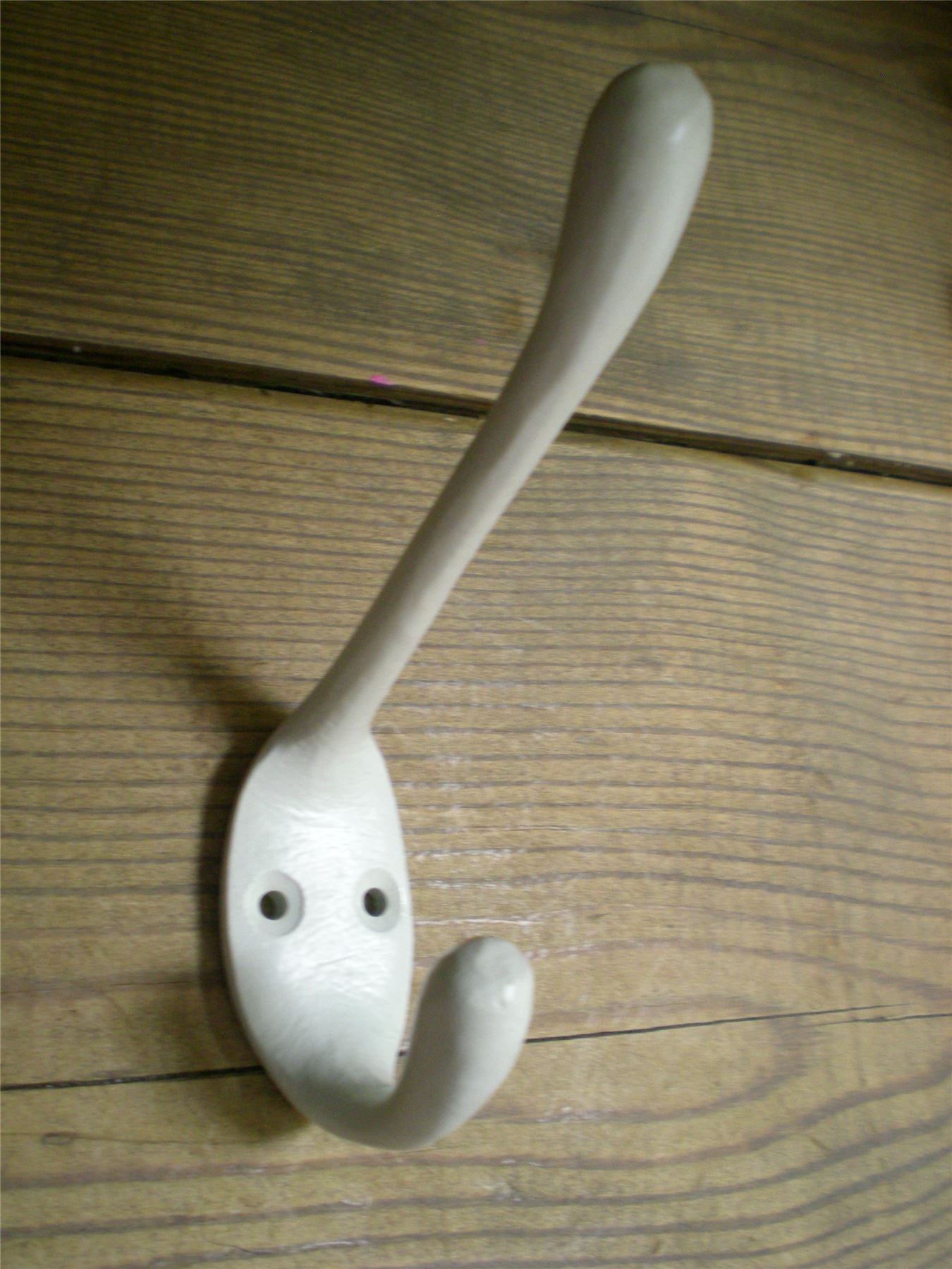 FAB BRIGHT COLOUR DOUBLE PEG LONG WALL HOOKS METAL IRON COAT/TOWEL