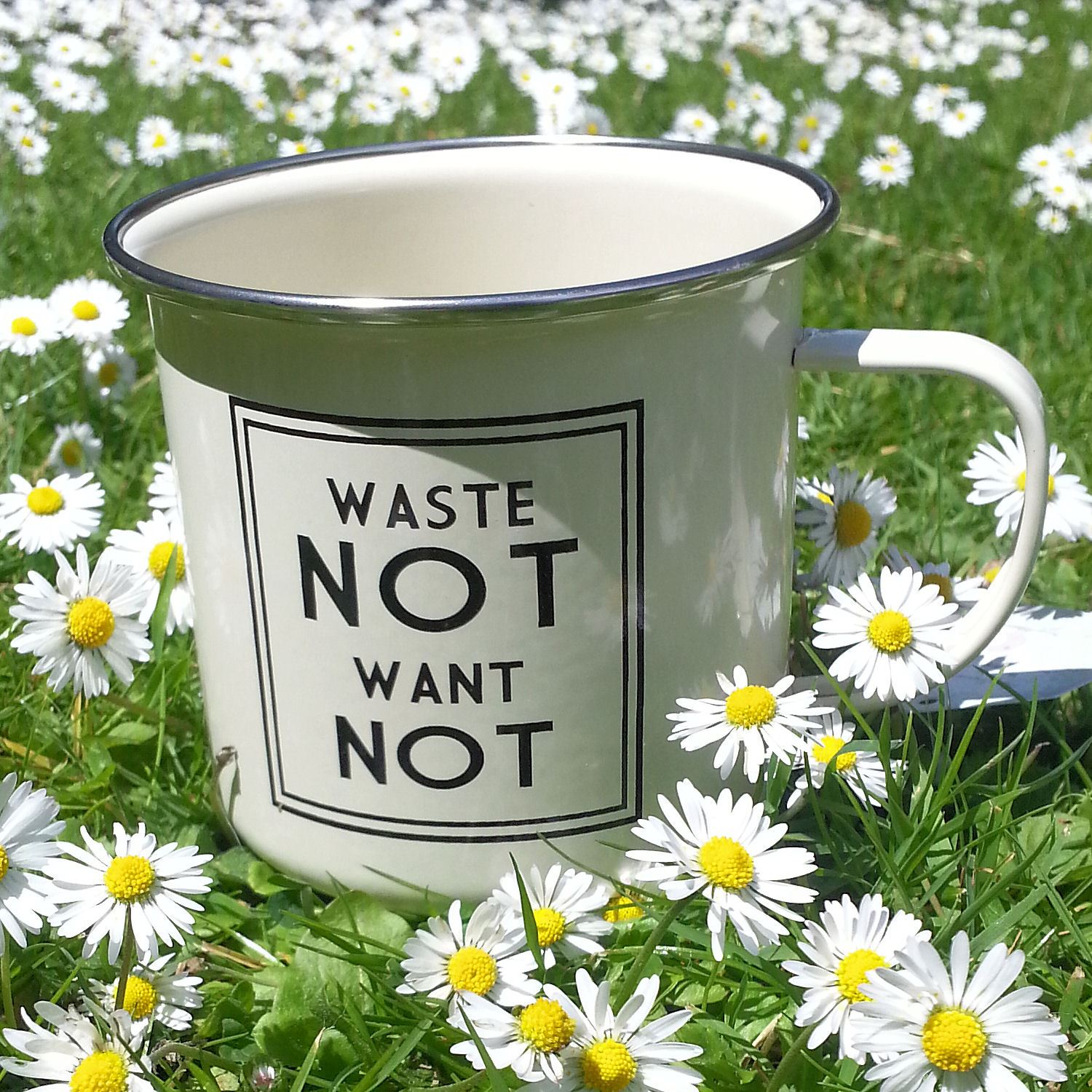 Lots of MUGS Enamel Tin Metal Cups OUTDOOR GARDENING CAMPING MUM DAD FRIEND GIFT - Picture 22 of 25