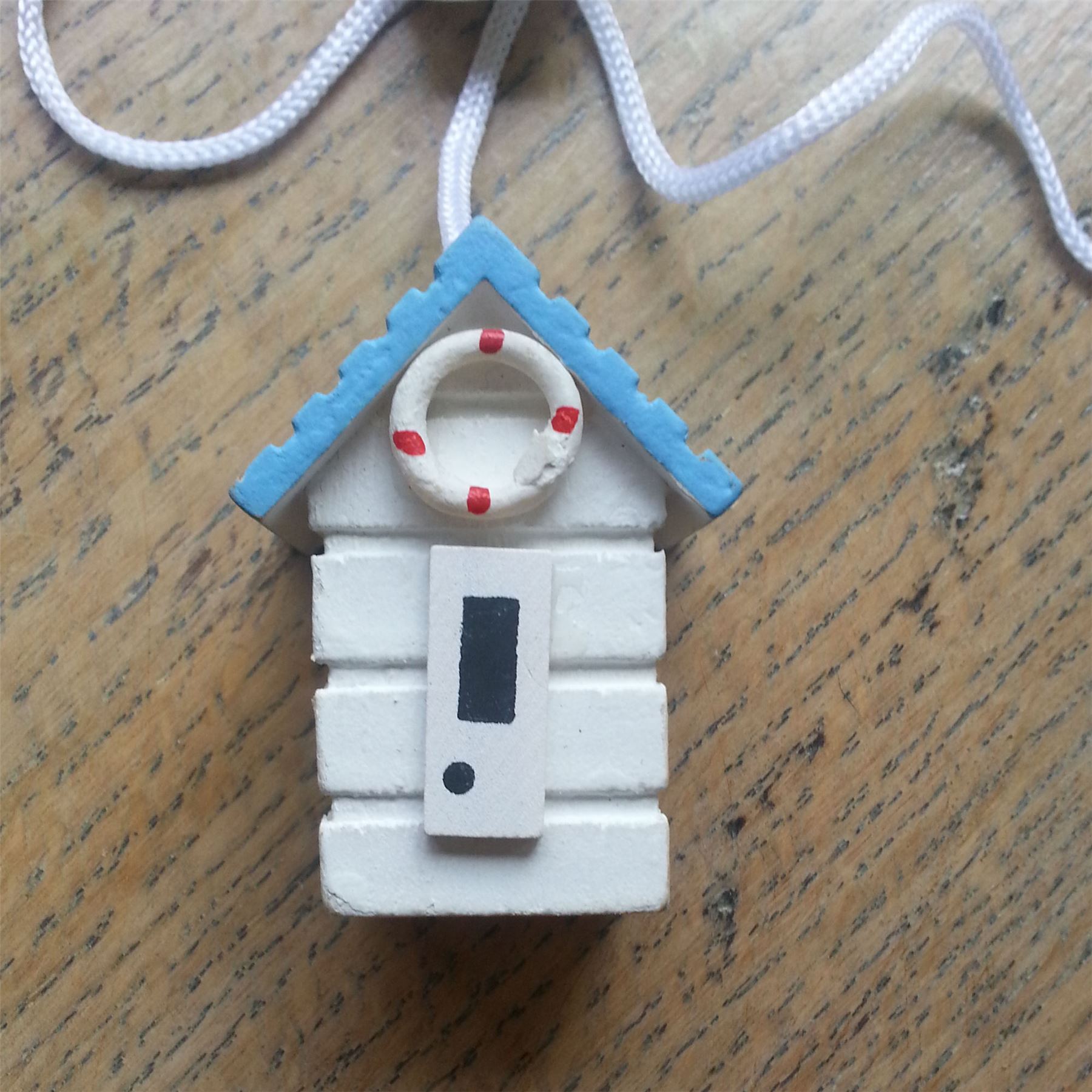 WOODEN LIGHT PULL BEACHHUT NAUTICAL COASTAL BATHROOM/BLIND/FAN DECOR