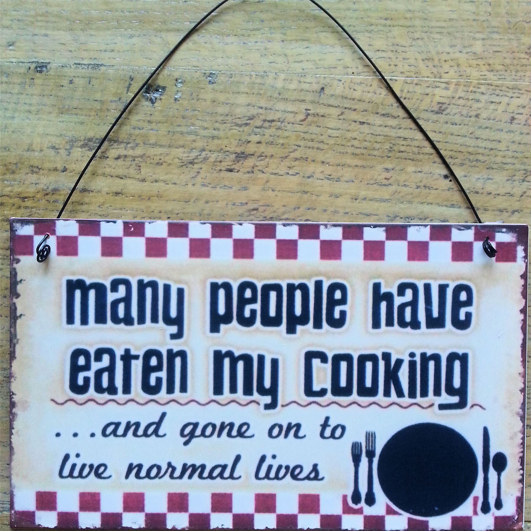 FUNNY Retro Vtg WALL SIGN Hanging Plaque ART Message Friend/Home