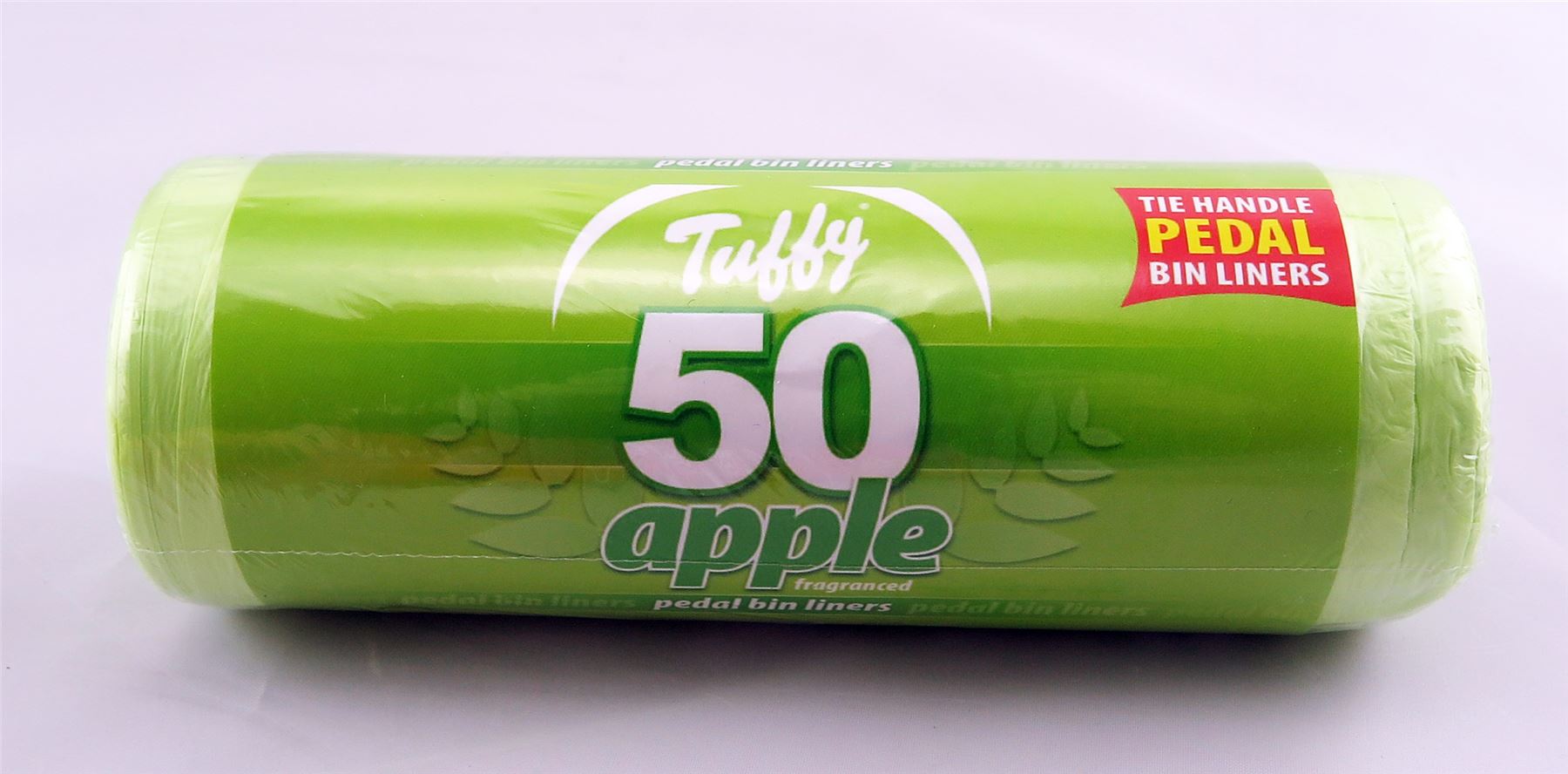 Tuffy Scented Pedal Bin Liners Roll of 50 Fragranced tie handle 46cm x