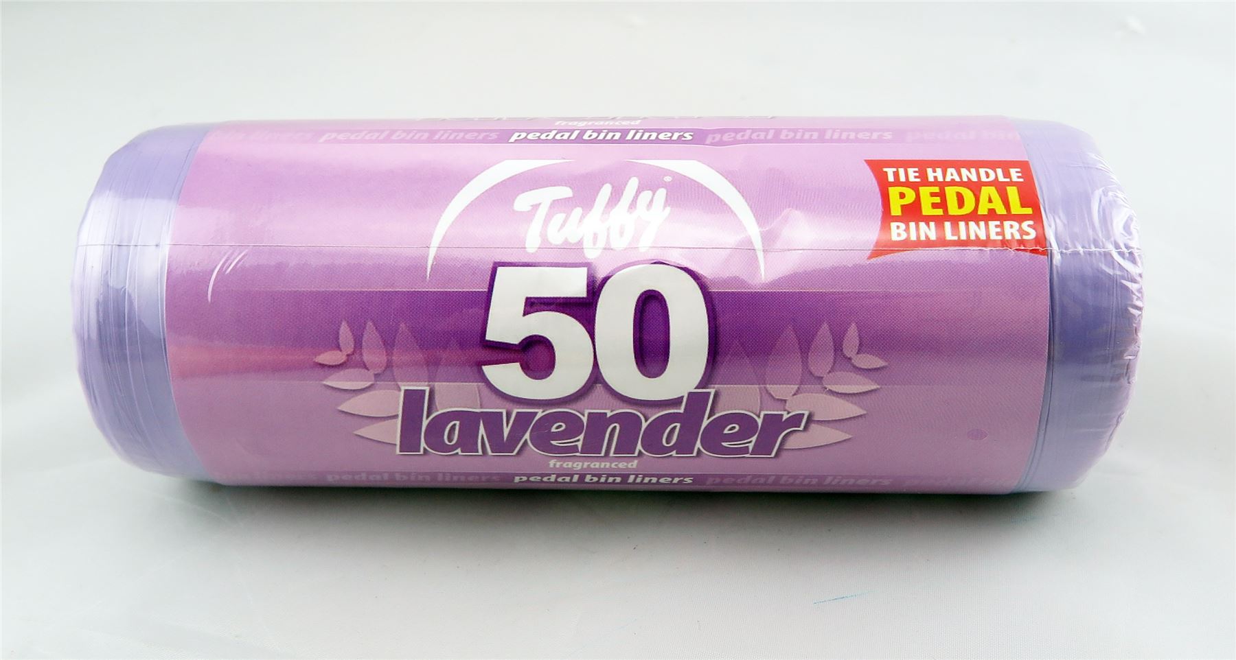 Tuffy Scented Pedal Bin Liners Roll of 50 Fragranced tie handle 46cm x