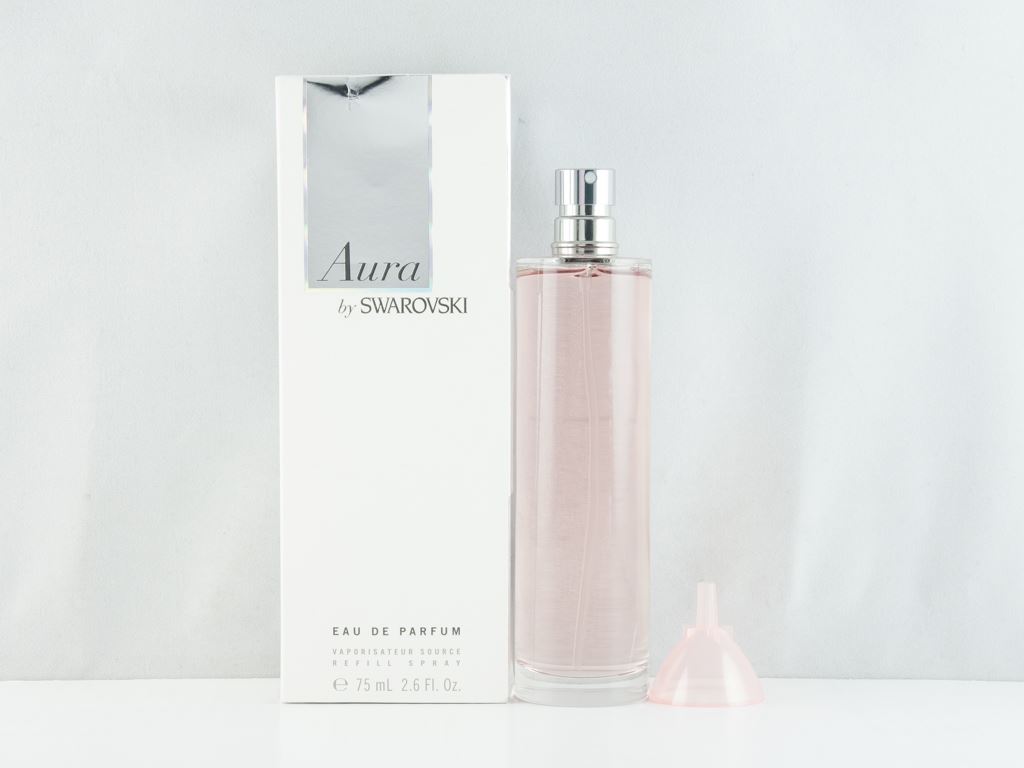 swarovski aura 75ml eau de parfum refill spray damaged box swarovski aura 75ml eau de parfum refill spray damaged box