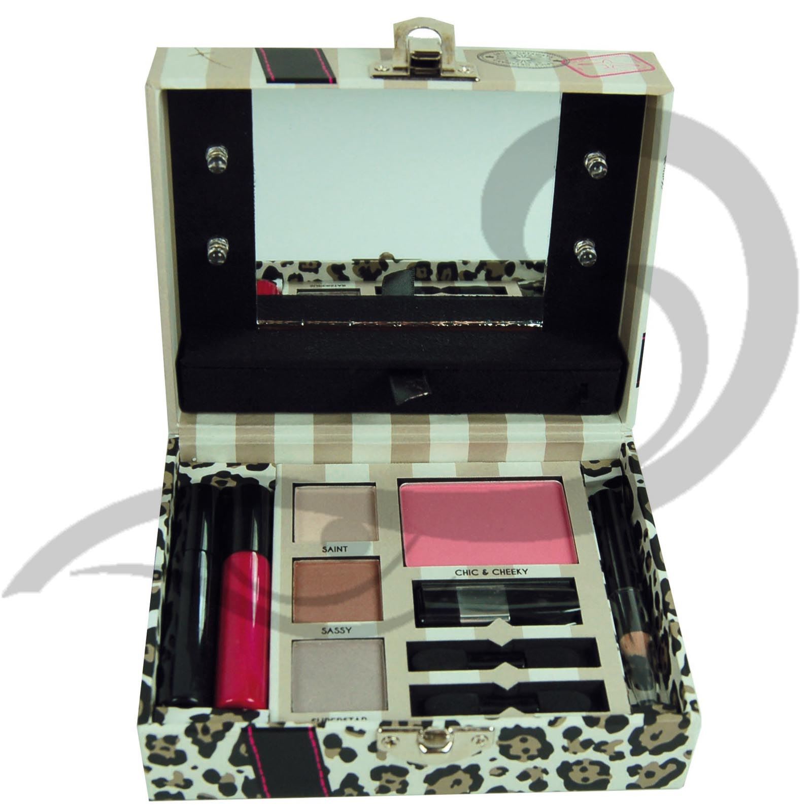 Make up Set Cosmetic Filled Mini Light Up Case Box Gift Set eBay